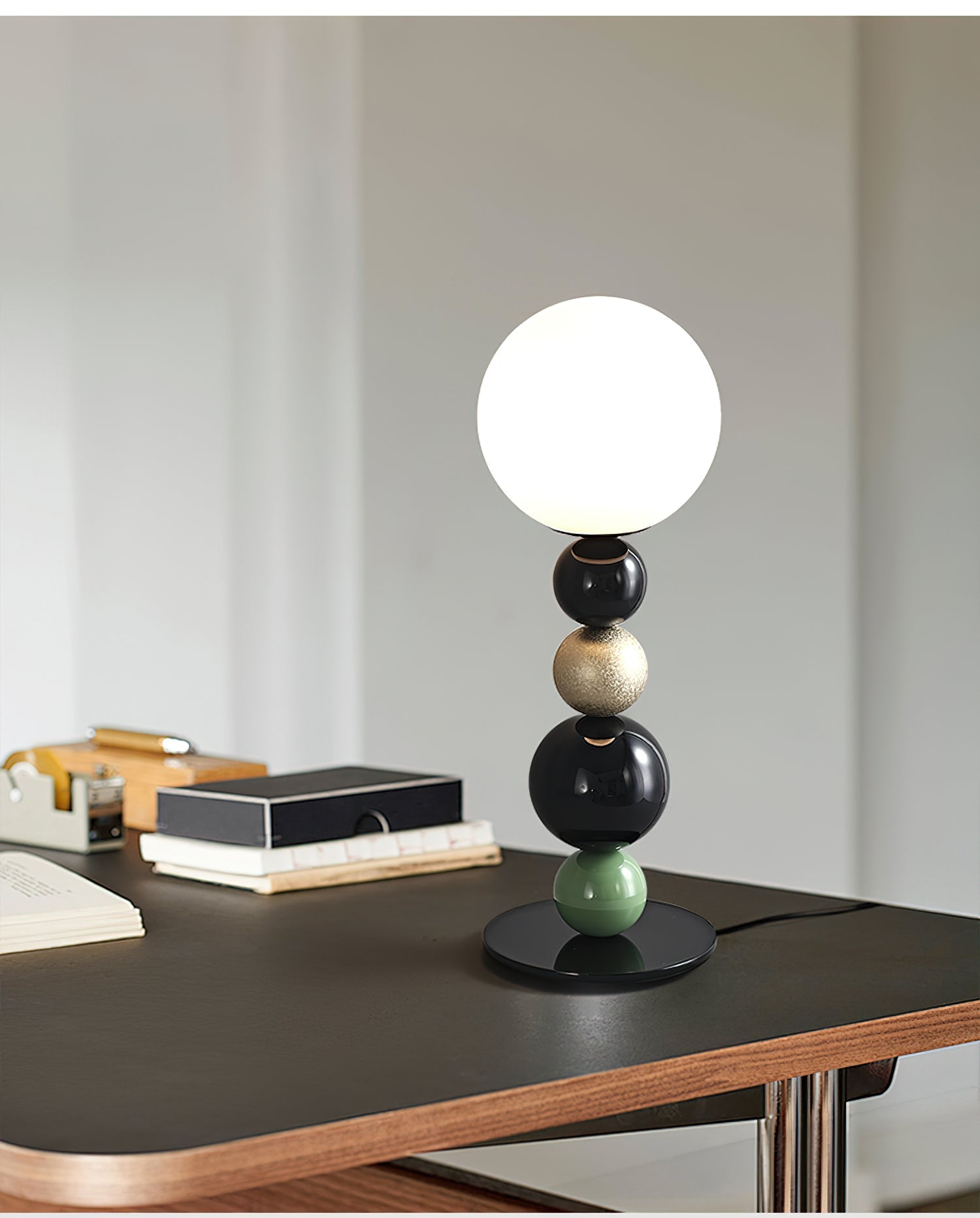 Orbital Balls Stacking Table Lamp-Neutral Decor