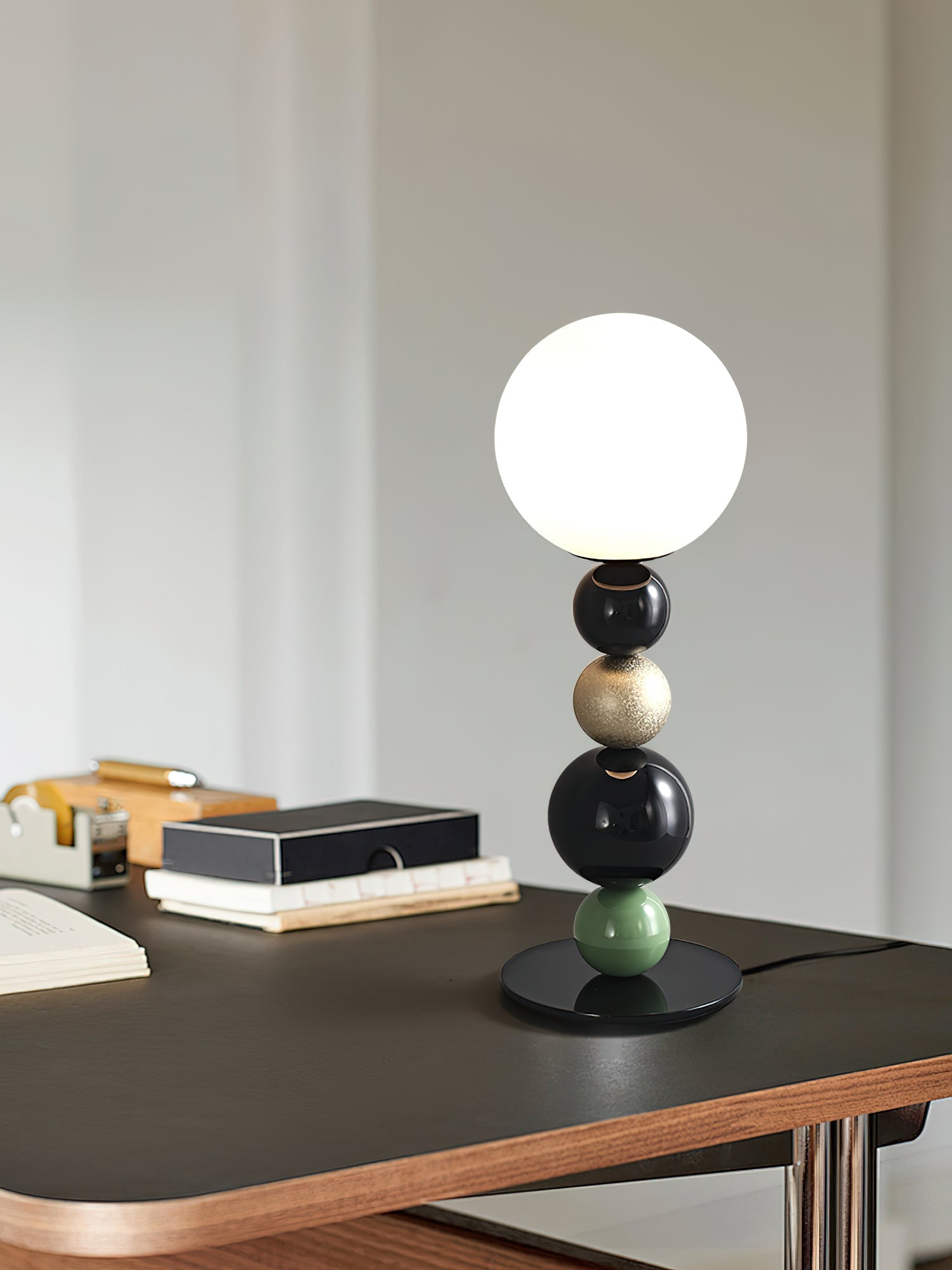 Orbital Balls Stacking Table Lamp-Neutral Decor