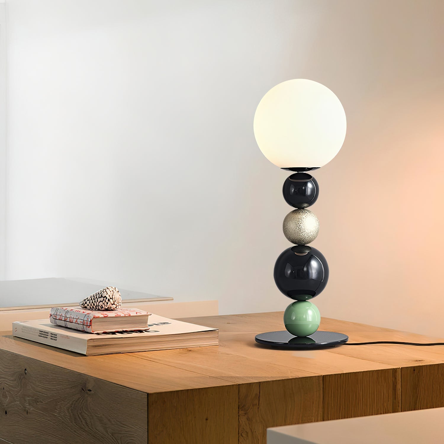 Orbital Balls Stacking Table Lamp-Neutral Decor