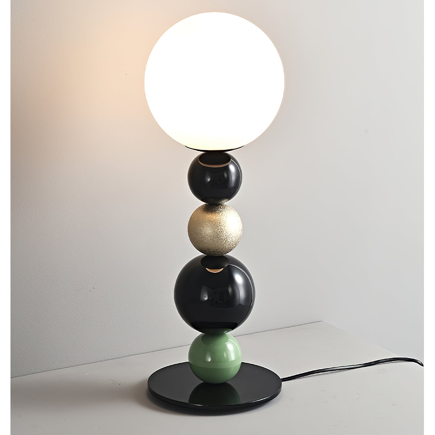 Orbital Balls Stacking Table Lamp-Neutral Decor
