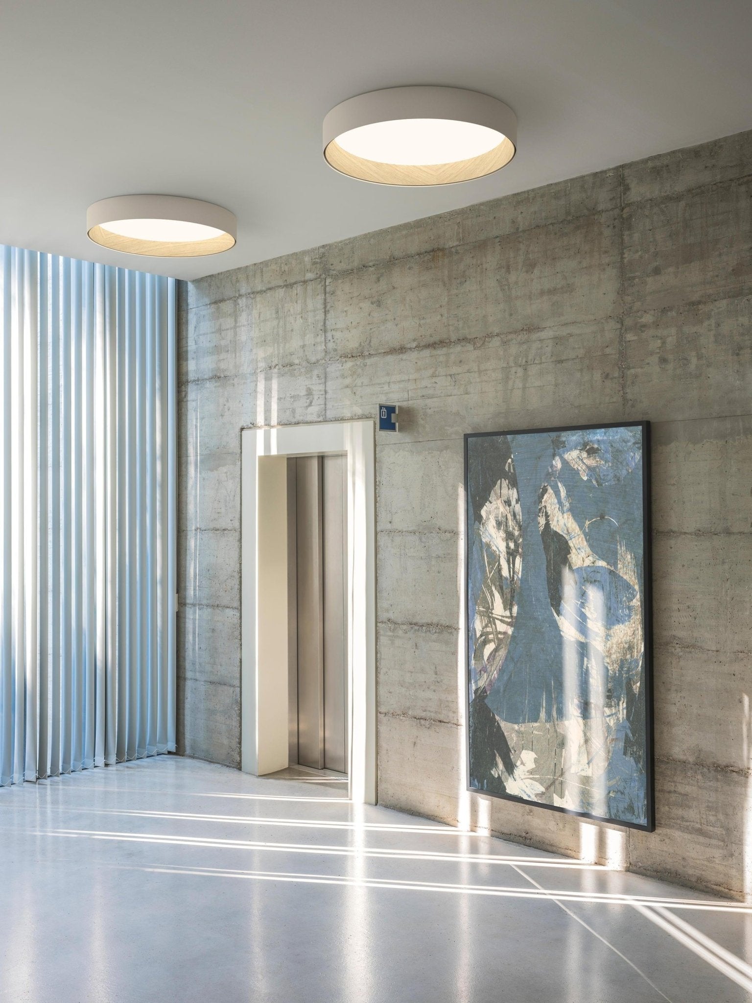 Elvenis Modern Minimalist Round Ceiling Lamp-Neutral Decor