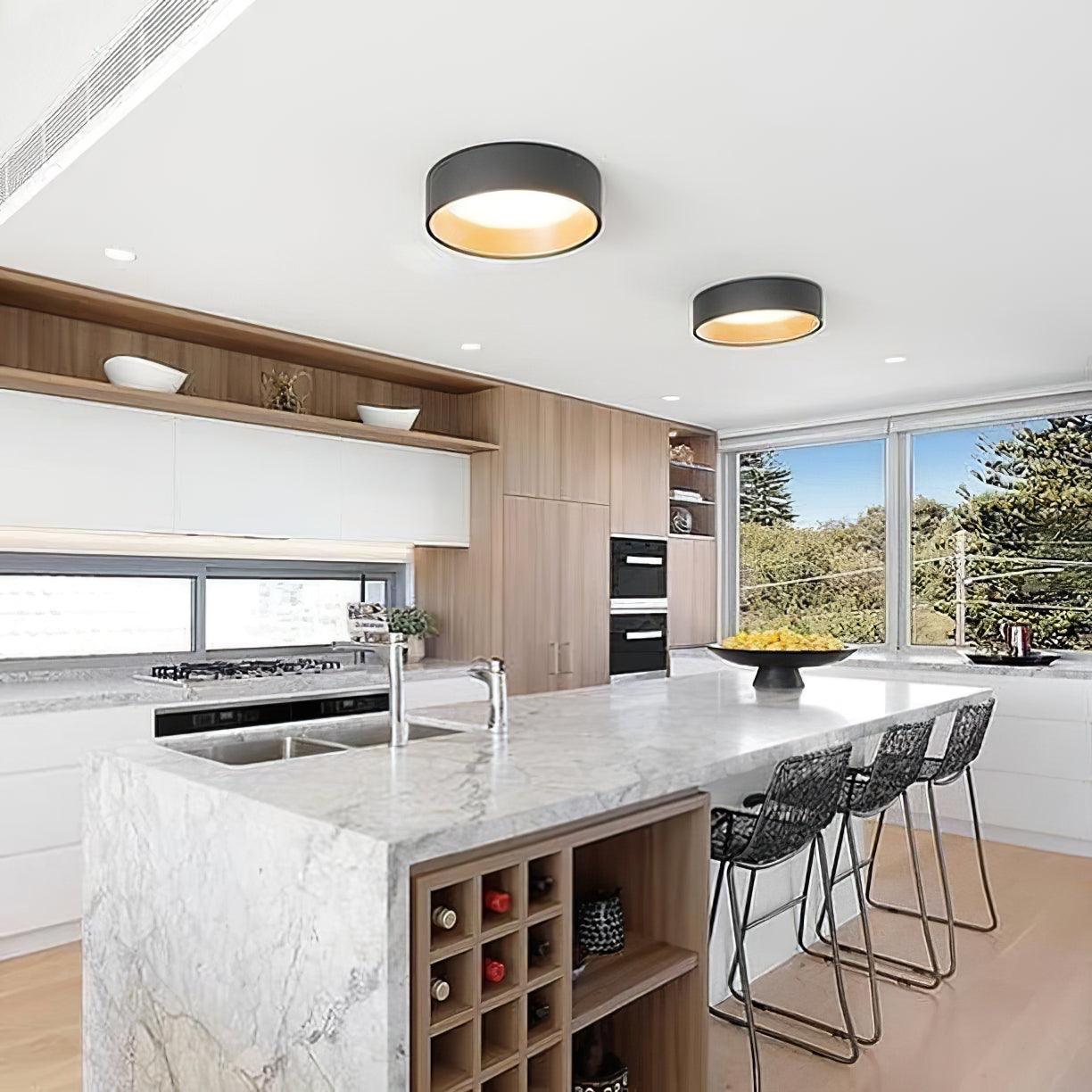 Elvenis Modern Minimalist Round Ceiling Lamp-Neutral Decor