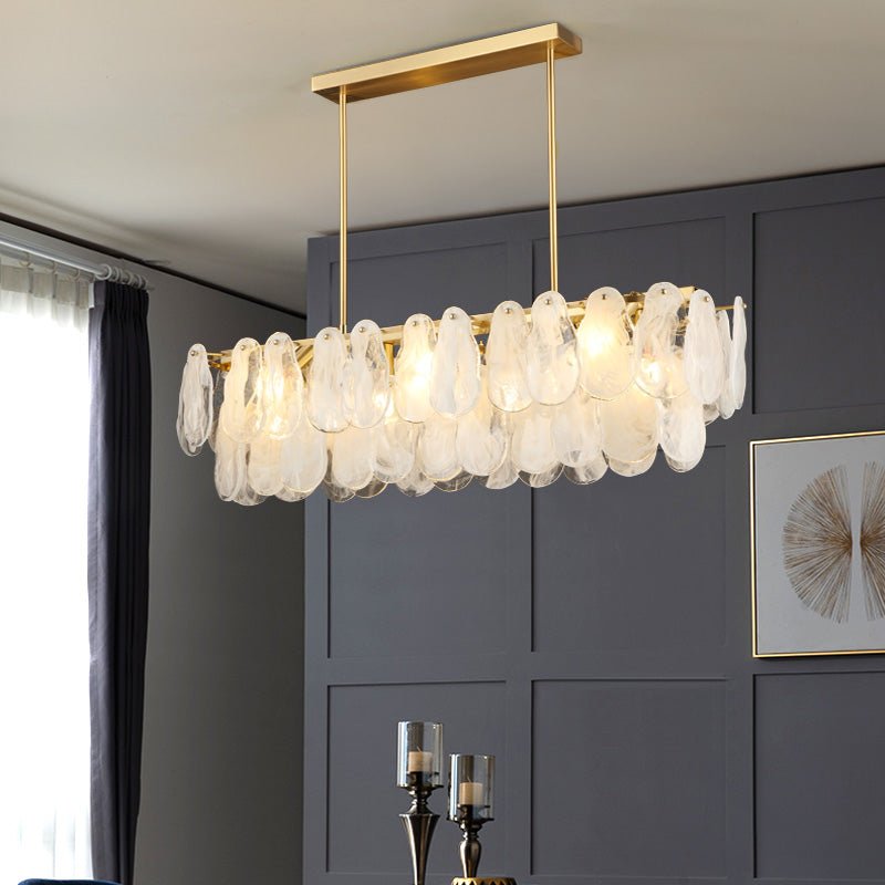 Dren Postmodern Luxury Round Cloud Glass Chandelier-Neutral Decor