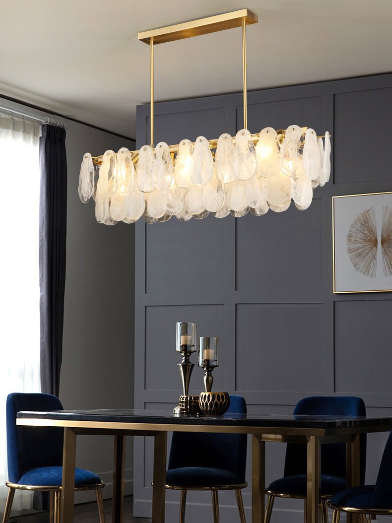 Dren Postmodern Luxury Round Cloud Glass Chandelier-Neutral Decor