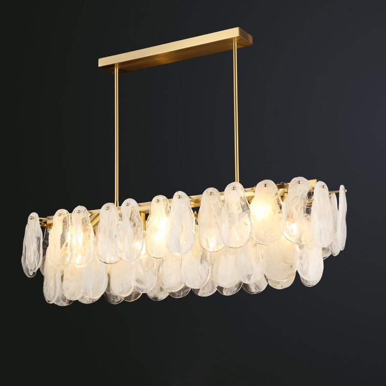 Dren Postmodern Luxury Round Cloud Glass Chandelier-Neutral Decor