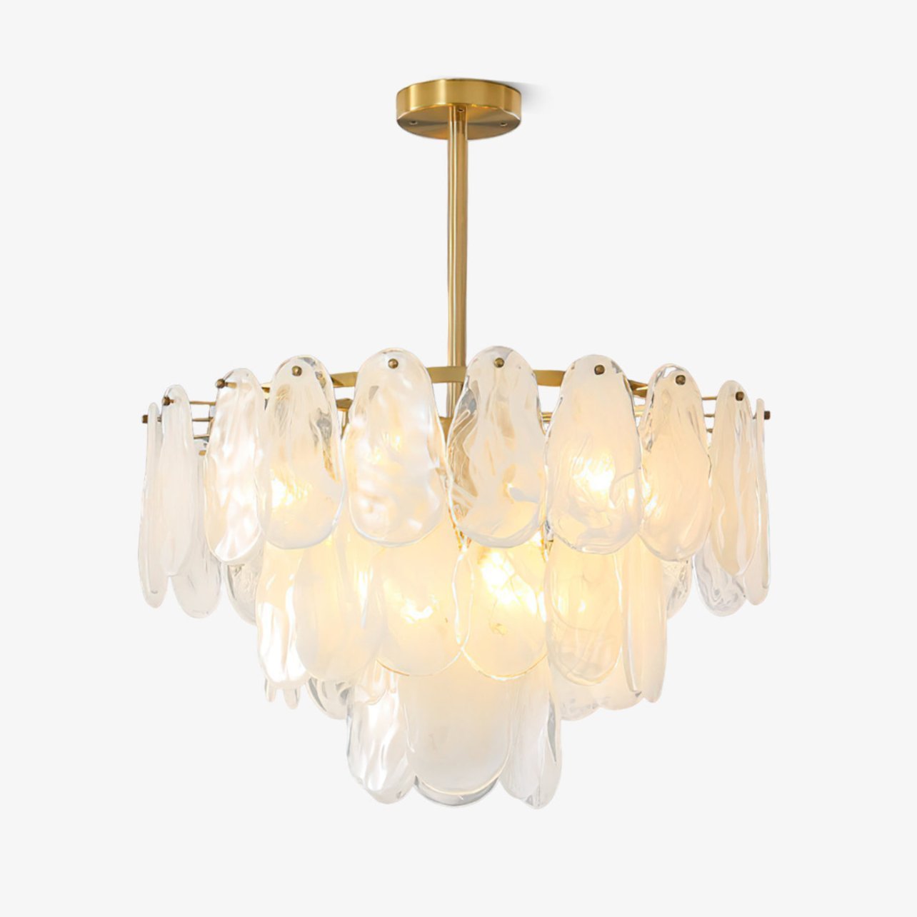 Dren Postmodern Luxury Round Cloud Glass Chandelier-Neutral Decor