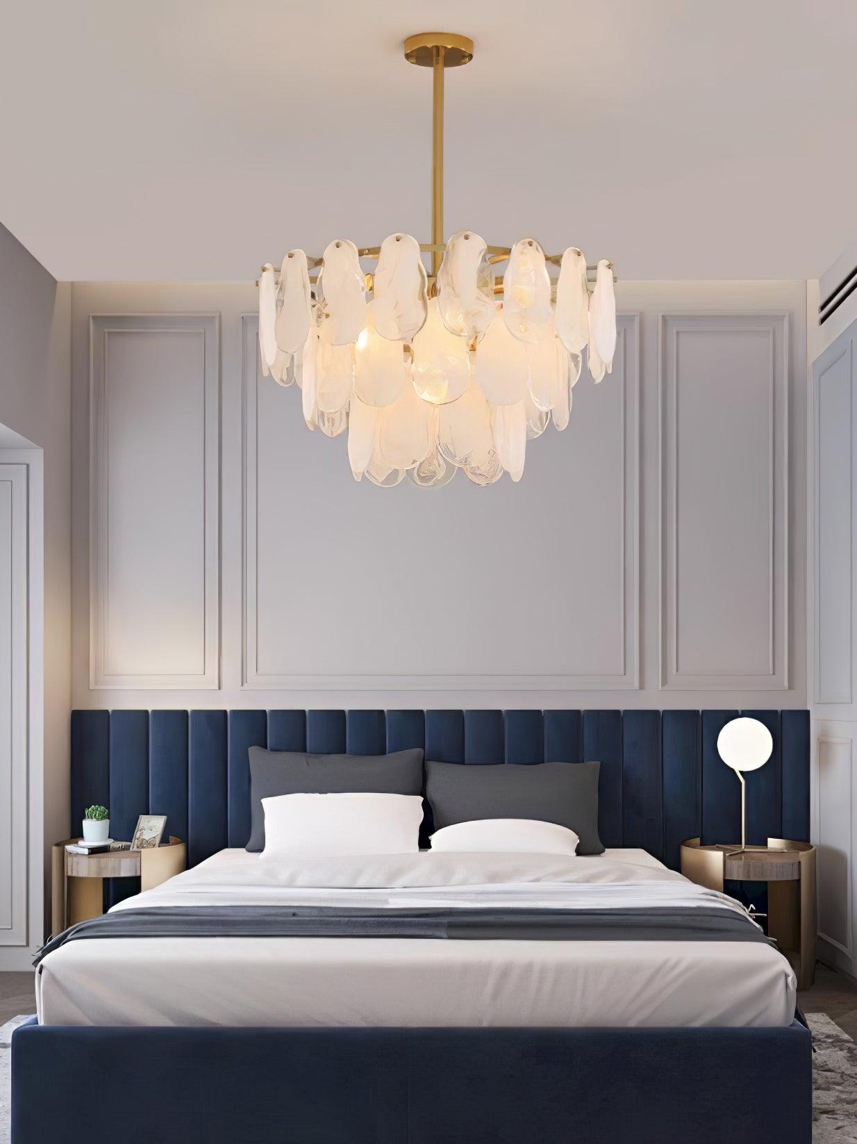 Dren Postmodern Luxury Round Cloud Glass Chandelier-Neutral Decor