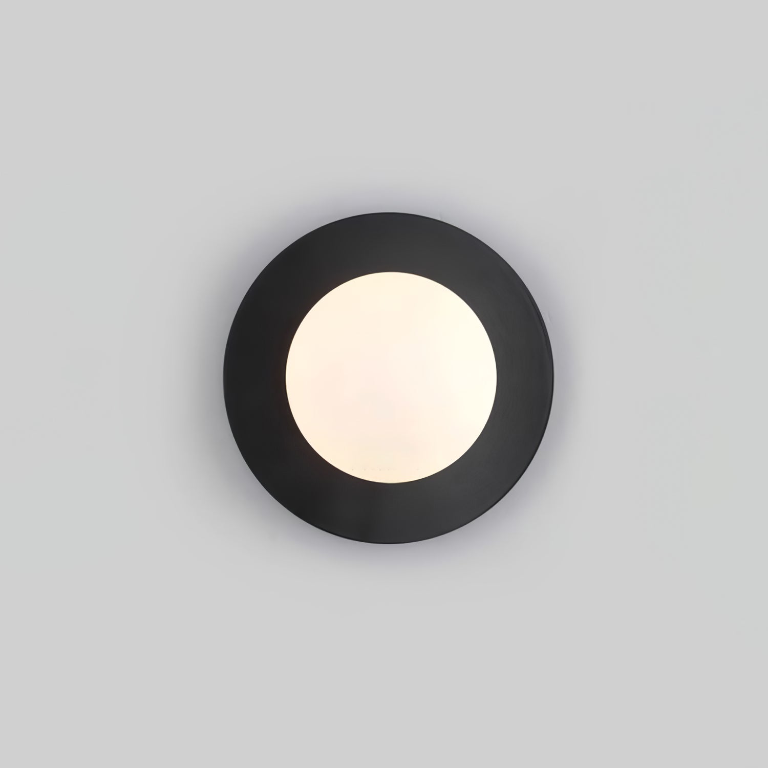 Elem Modern Minimalist Round Art Brass Glass Wall Lamp-Neutral Decor