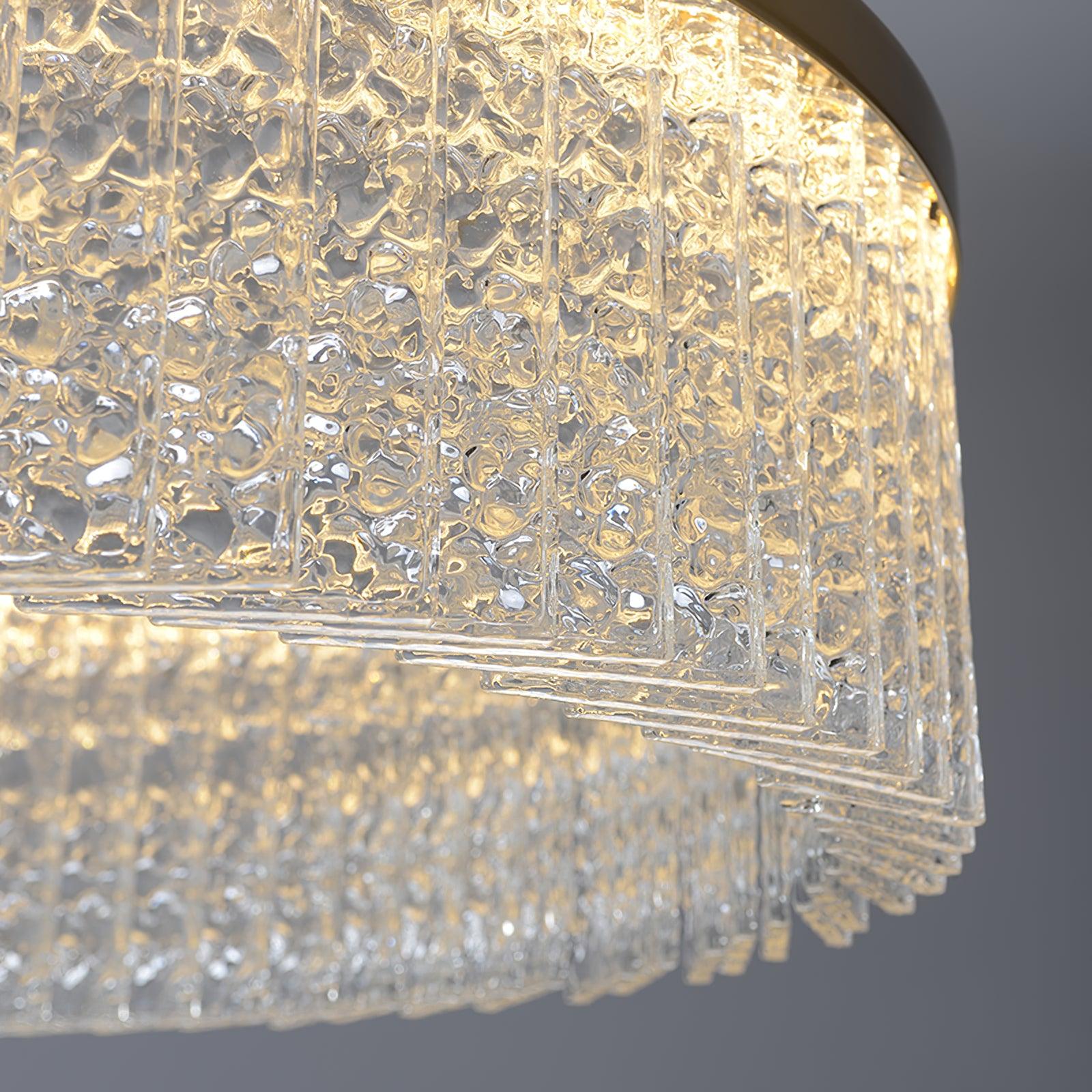 Lustra Chandelier Round Halo Crystal-Neutral Decor