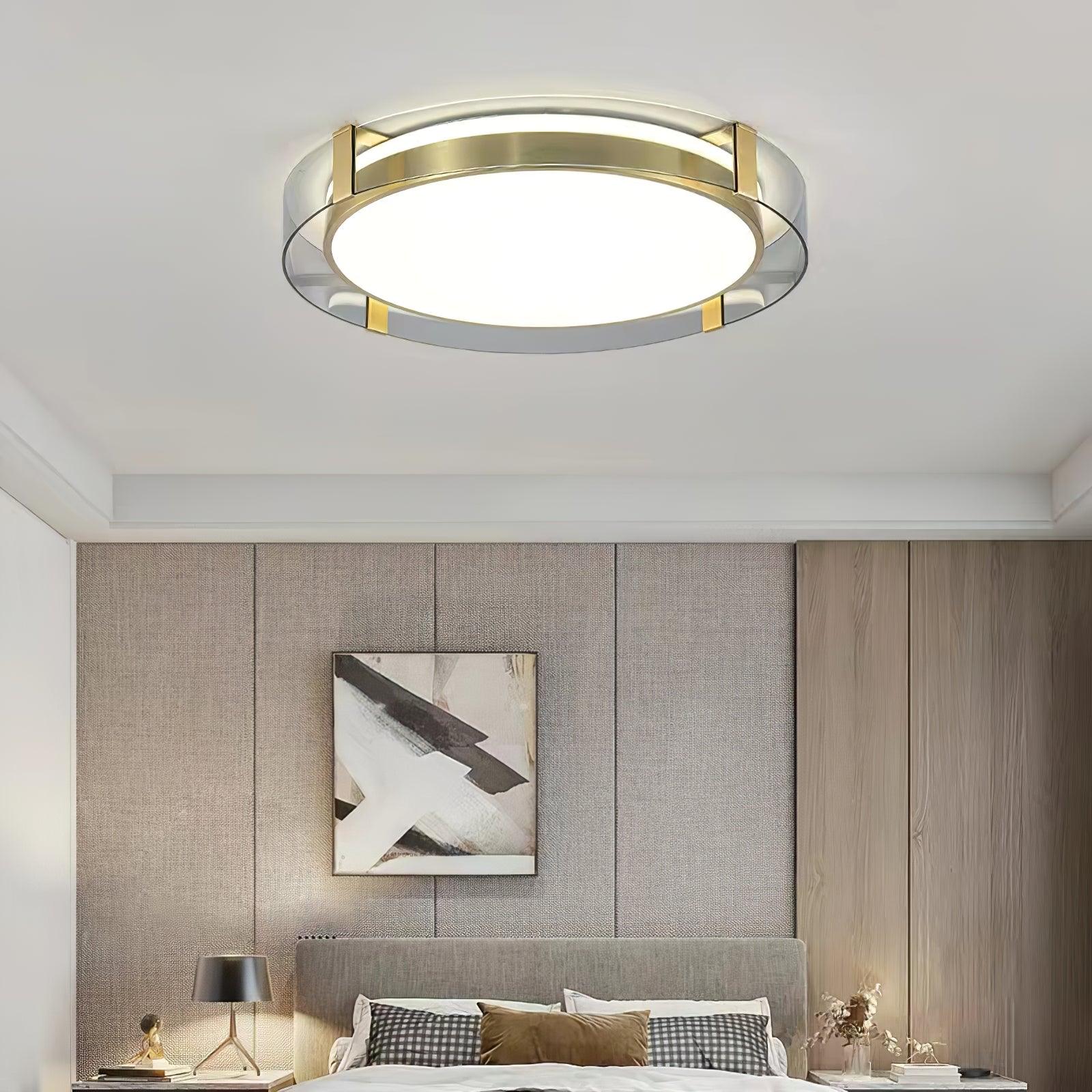 Erliris Round Low Profile Ceiling Light-Neutral Decor
