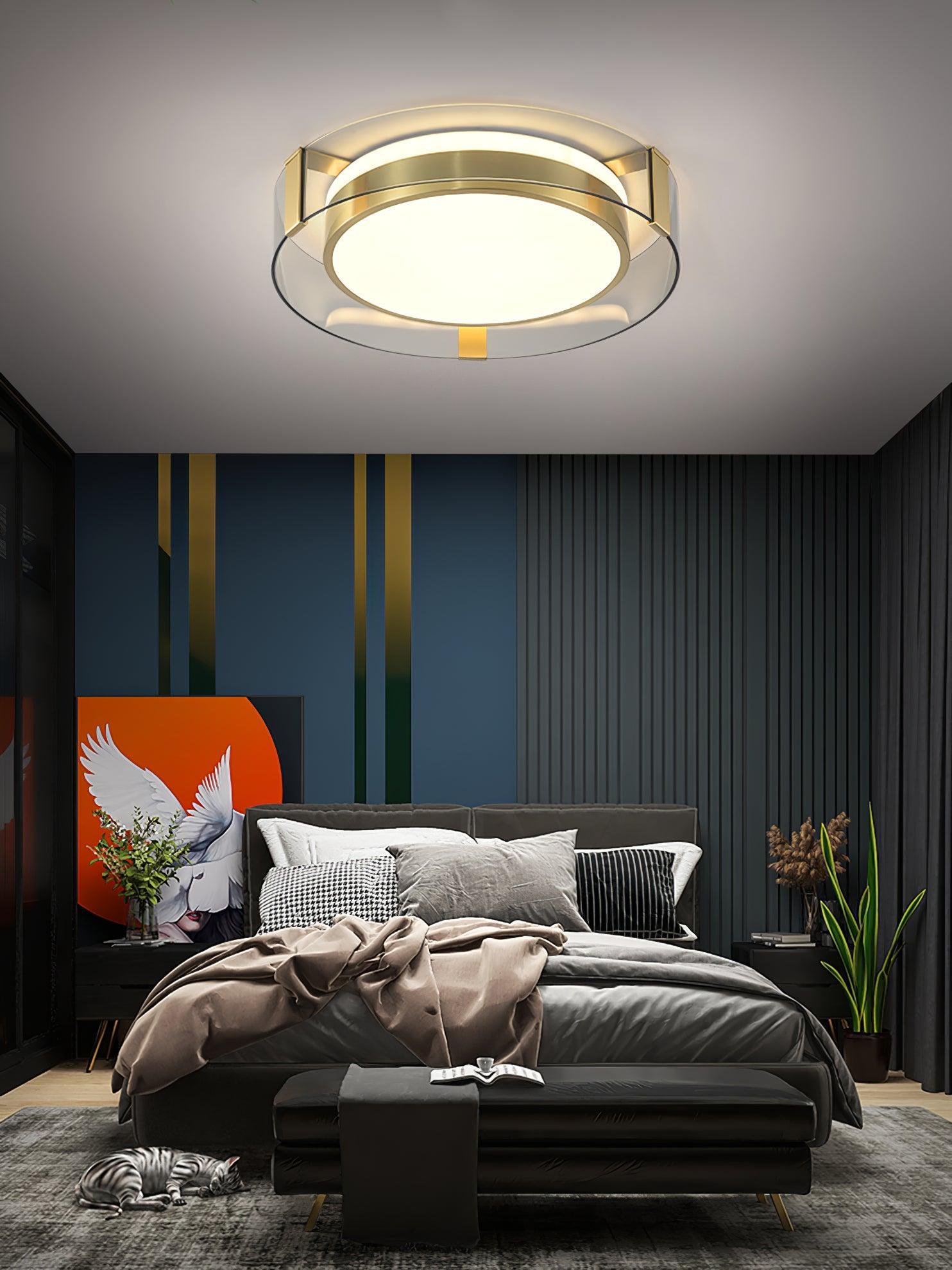 Erliris Round Low Profile Ceiling Light-Neutral Decor