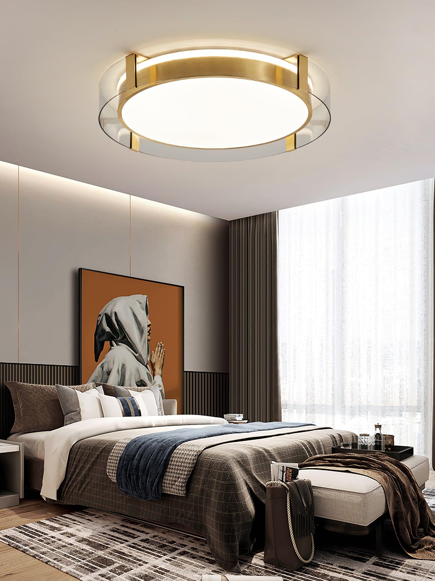 Erliris Round Low Profile Ceiling Light-Neutral Decor