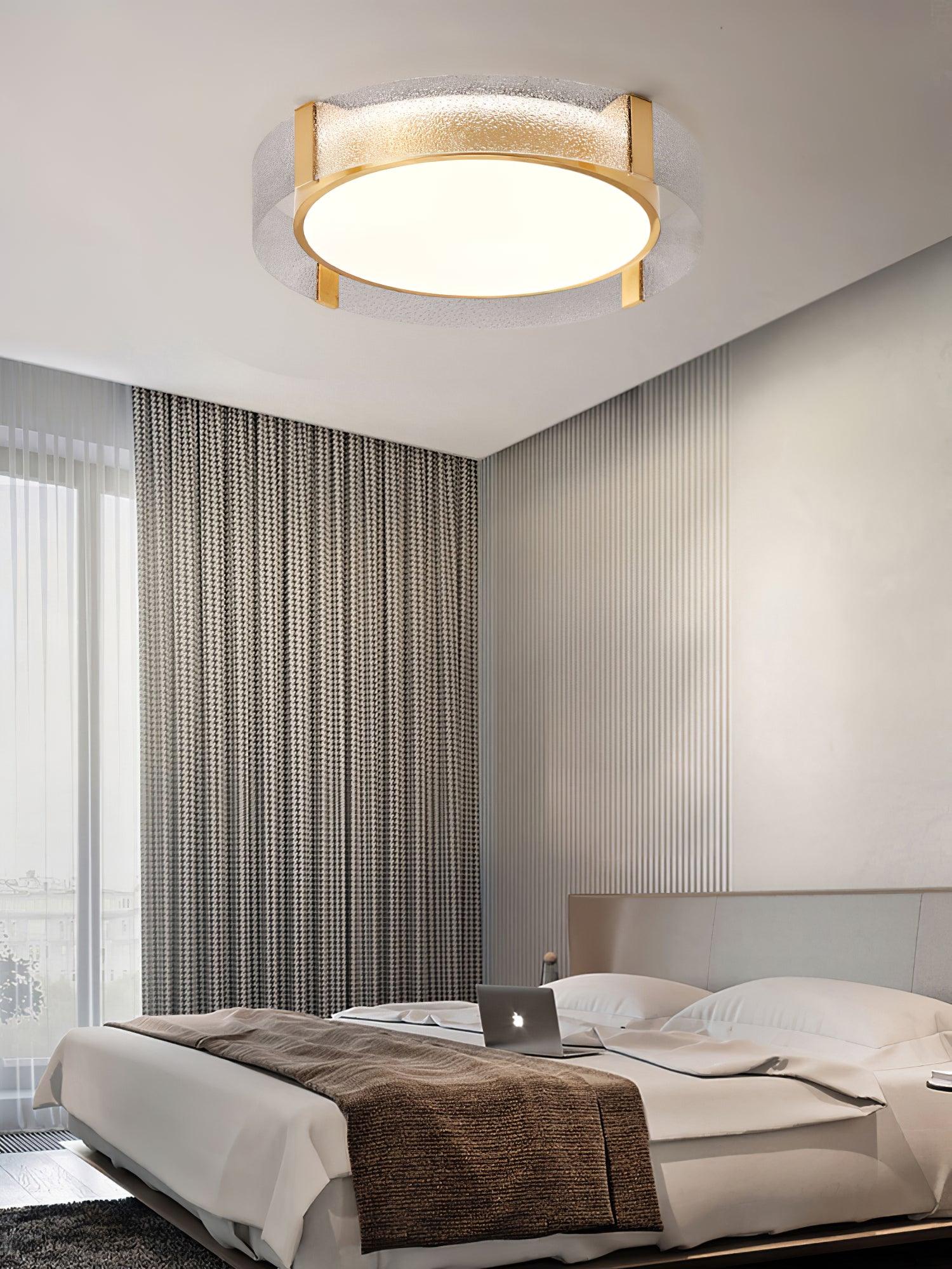 Erliris Round Low Profile Ceiling Light-Neutral Decor