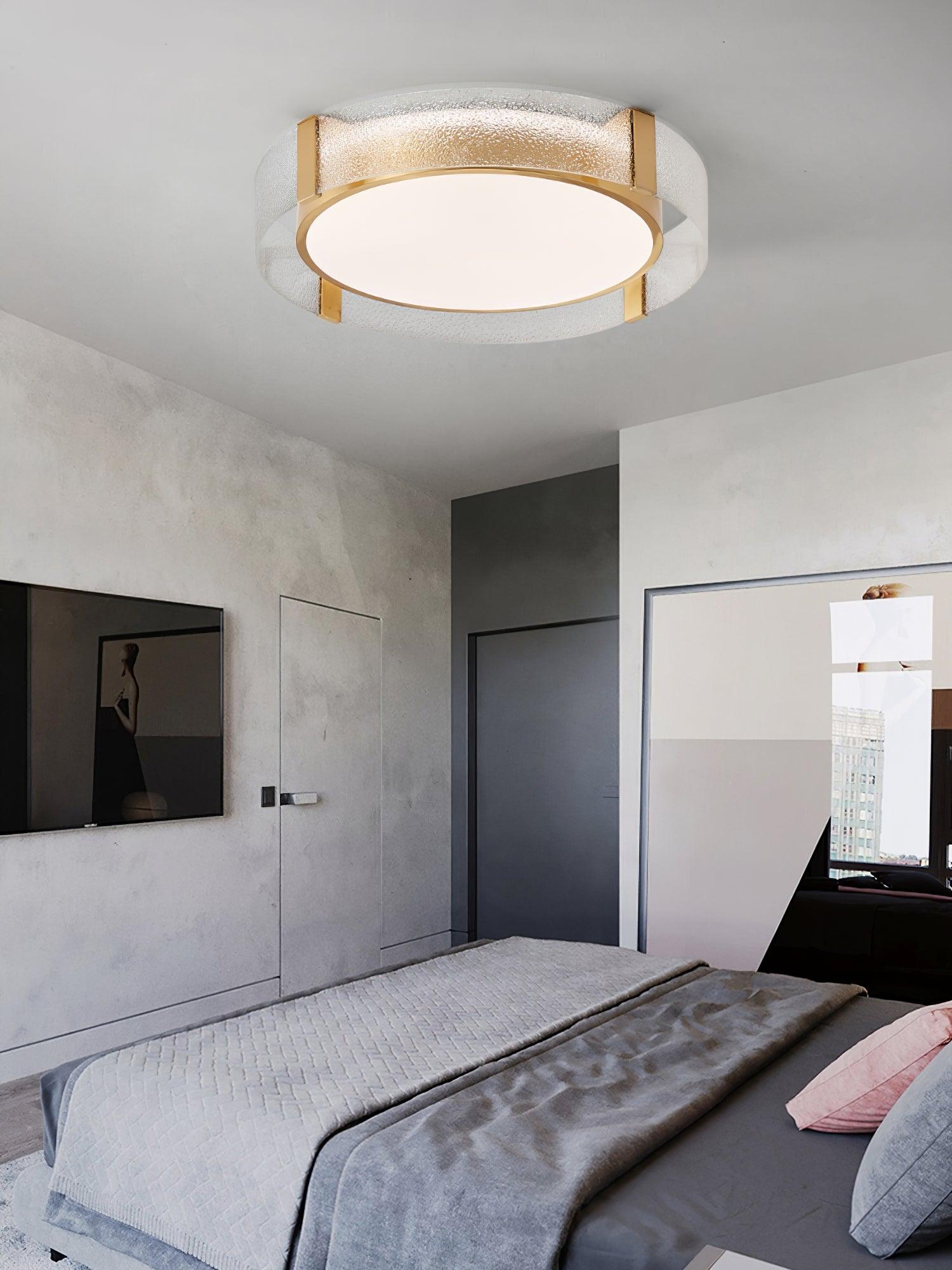 Erliris Round Low Profile Ceiling Light-Neutral Decor