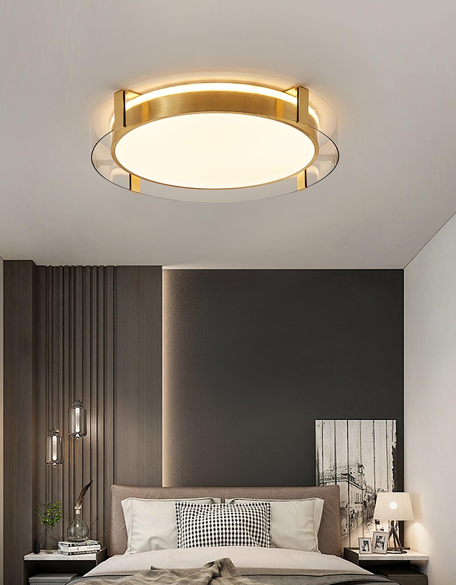 Erliris Round Low Profile Ceiling Light-Neutral Decor
