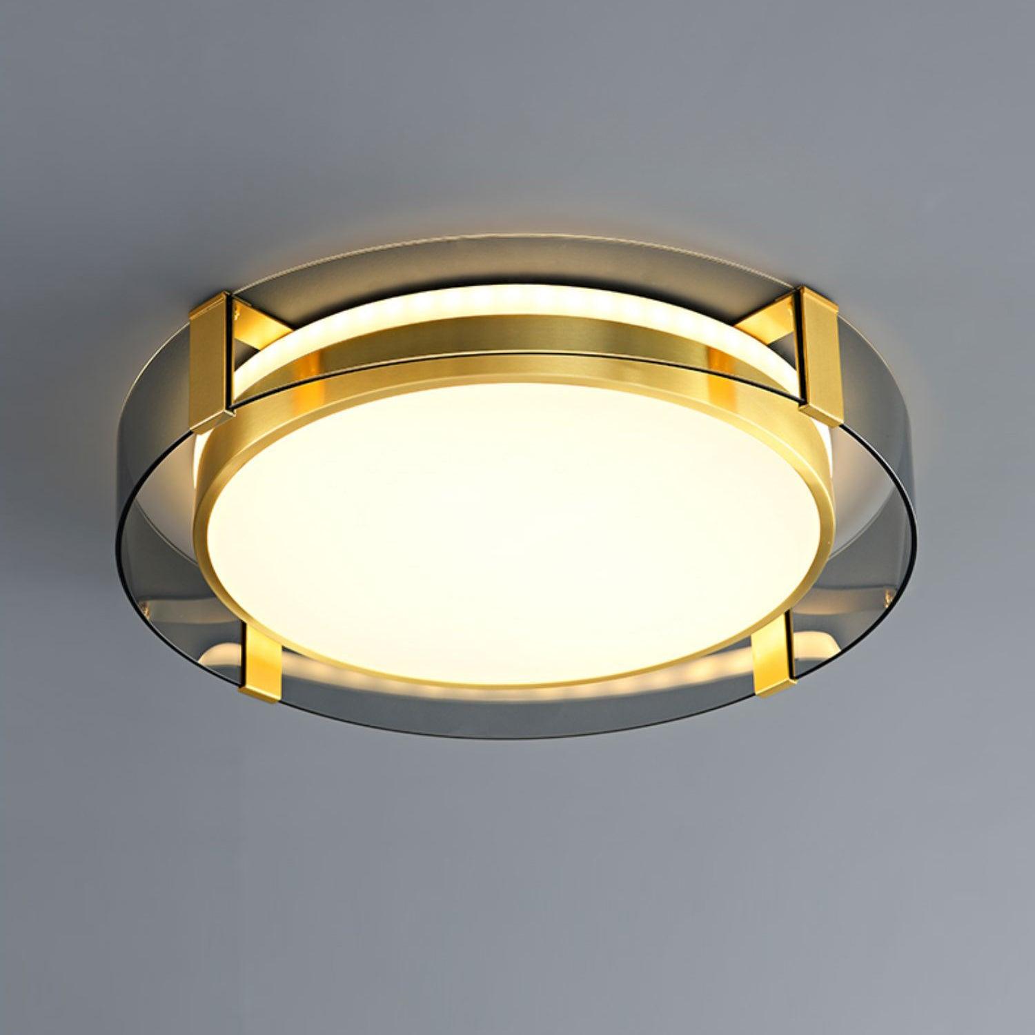Erliris Round Low Profile Ceiling Light-Neutral Decor