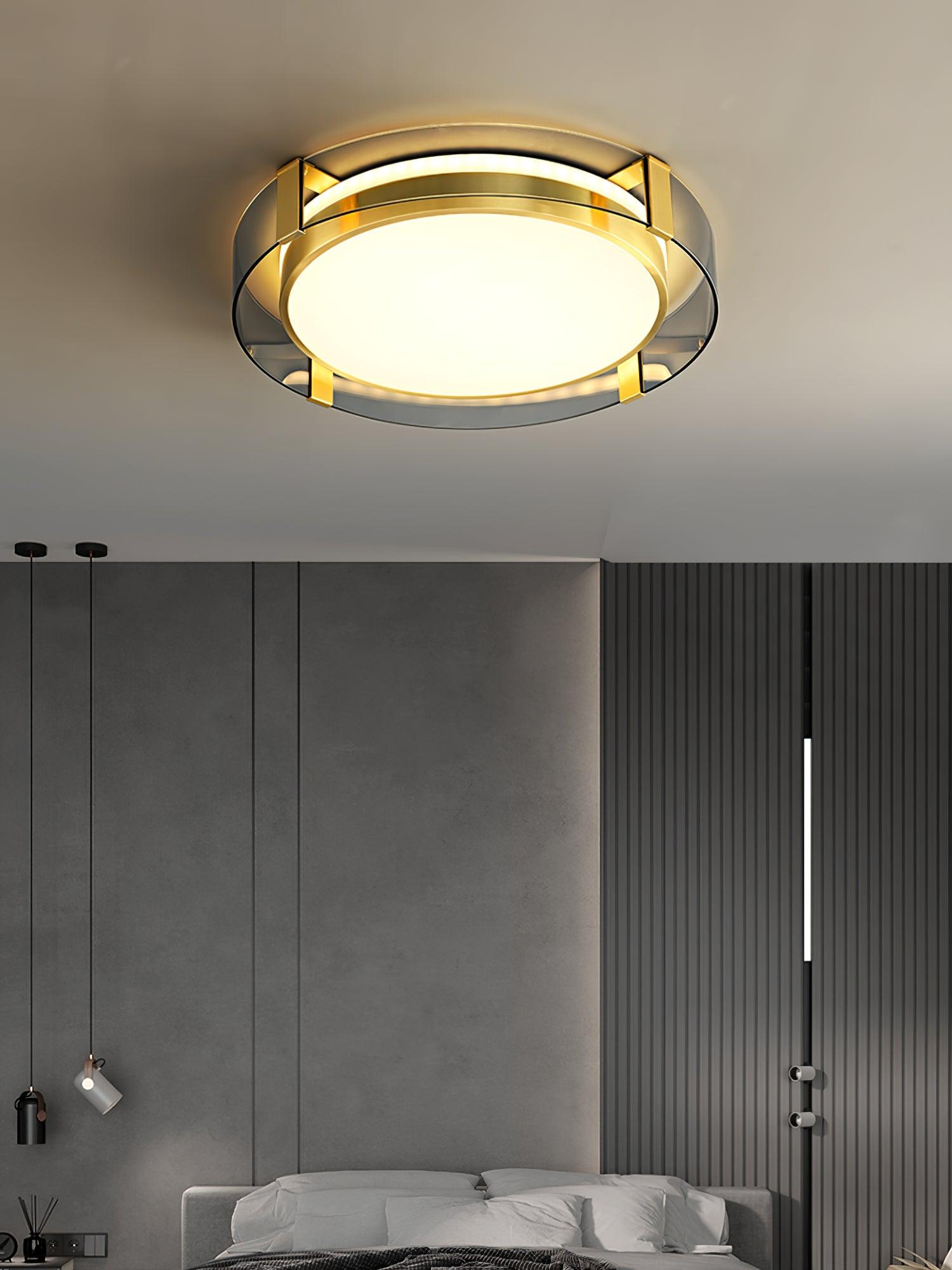 Erliris Round Low Profile Ceiling Light-Neutral Decor