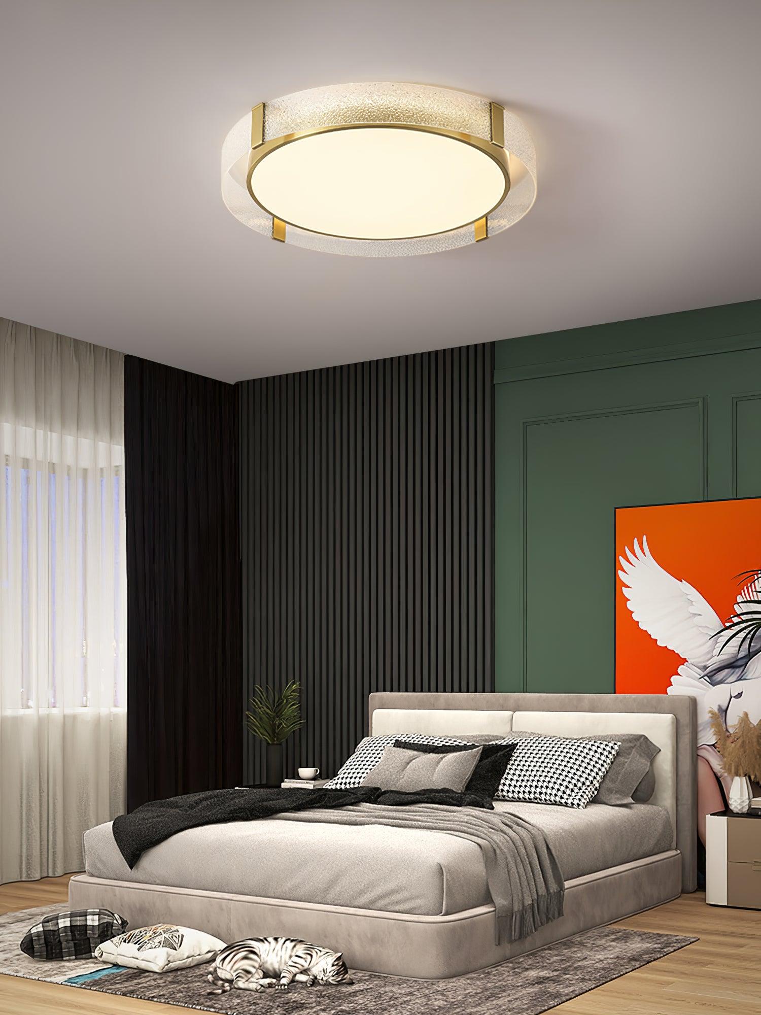 Erliris Round Low Profile Ceiling Light-Neutral Decor