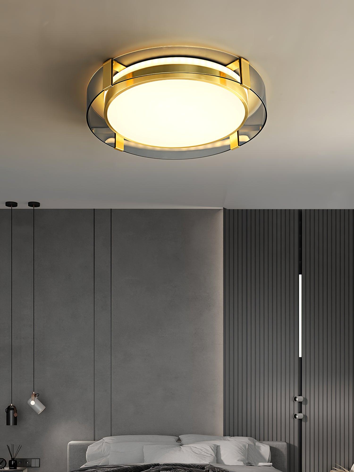 Erliris Round Low Profile Ceiling Light-Neutral Decor
