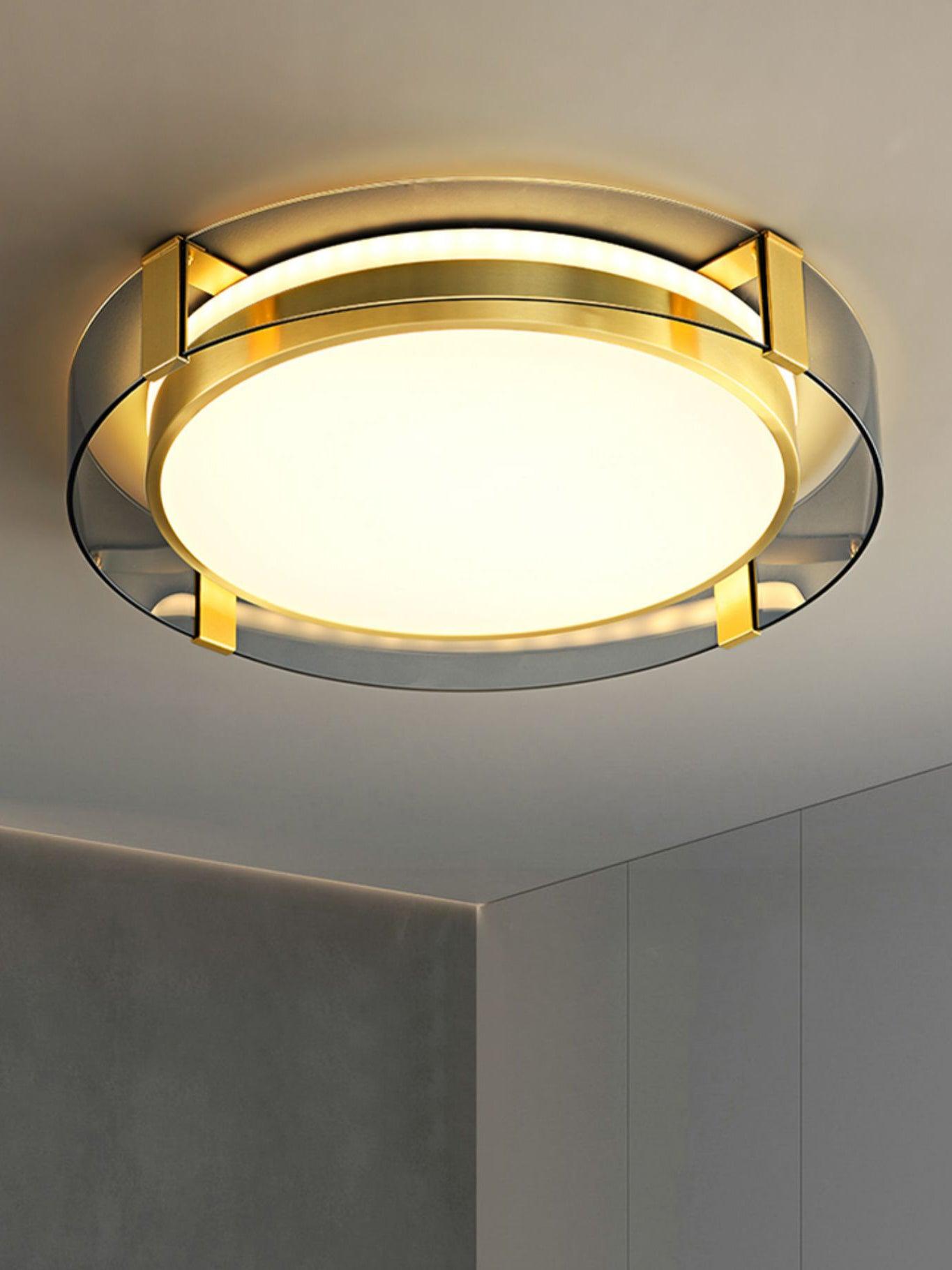 Erliris Round Low Profile Ceiling Light-Neutral Decor