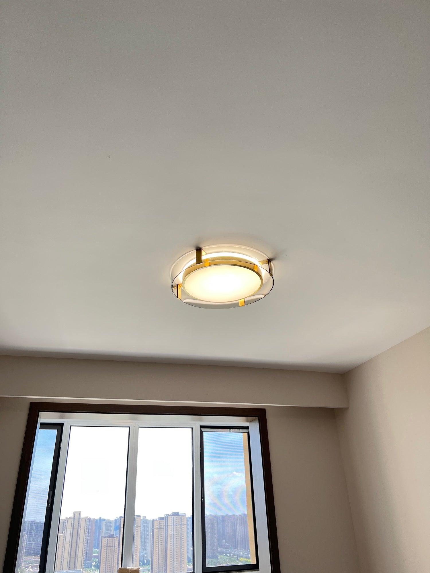 Erliris Round Low Profile Ceiling Light-Neutral Decor