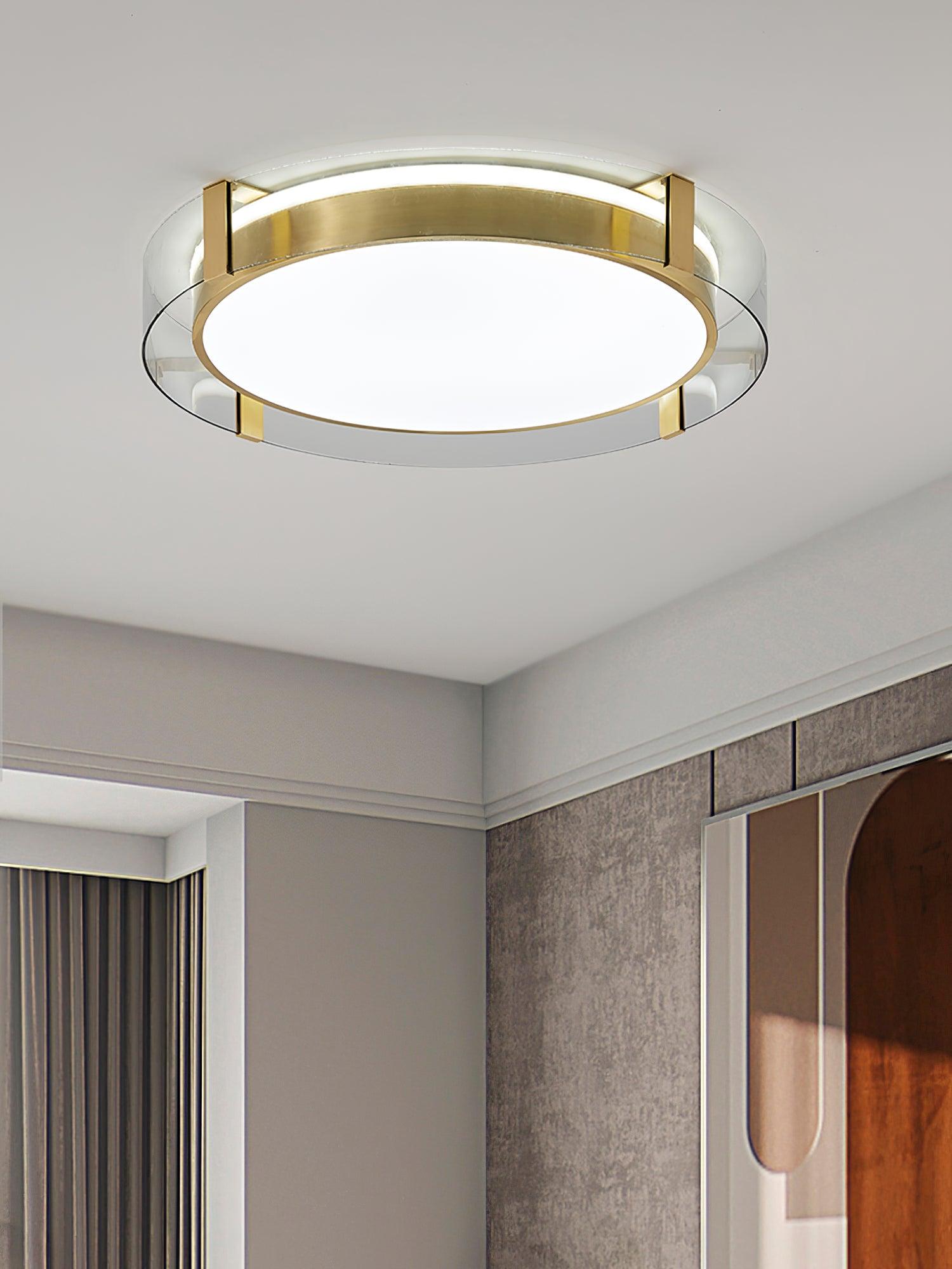 Erliris Round Low Profile Ceiling Light-Neutral Decor