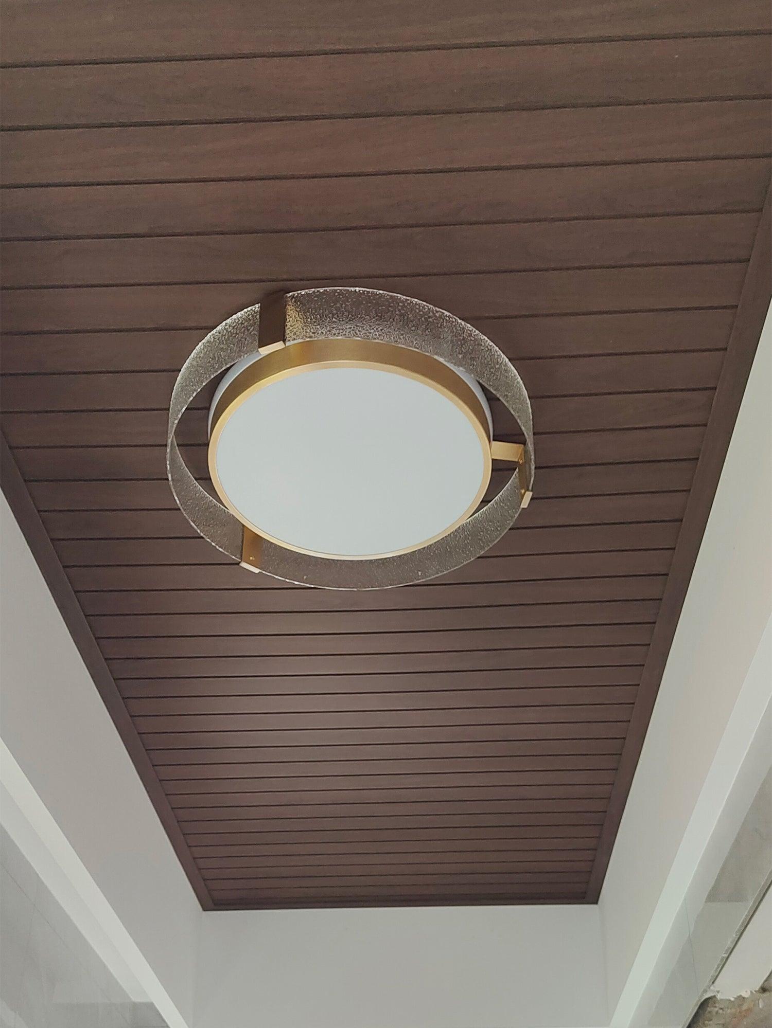 Erliris Round Low Profile Ceiling Light-Neutral Decor