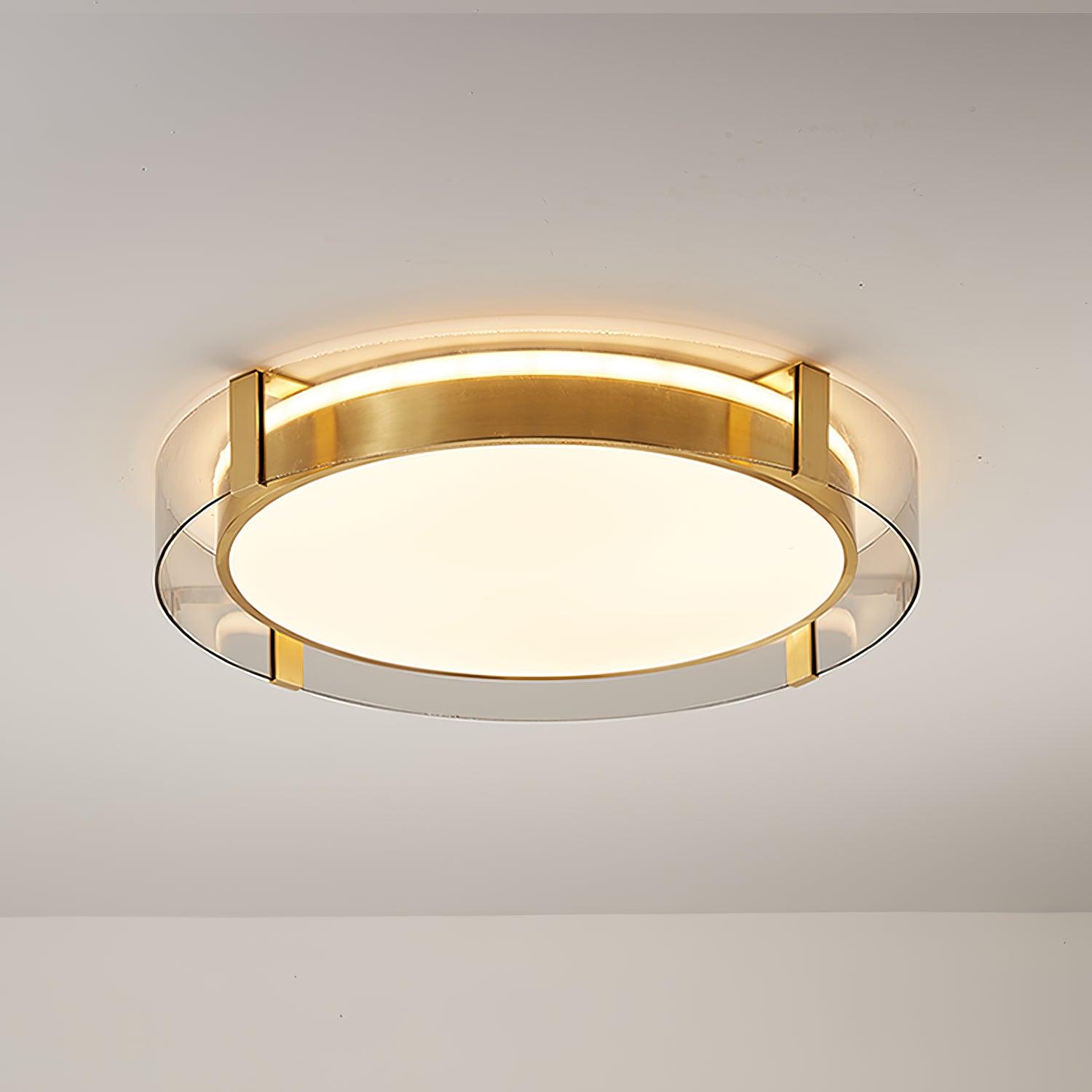 Erliris Round Low Profile Ceiling Light-Neutral Decor