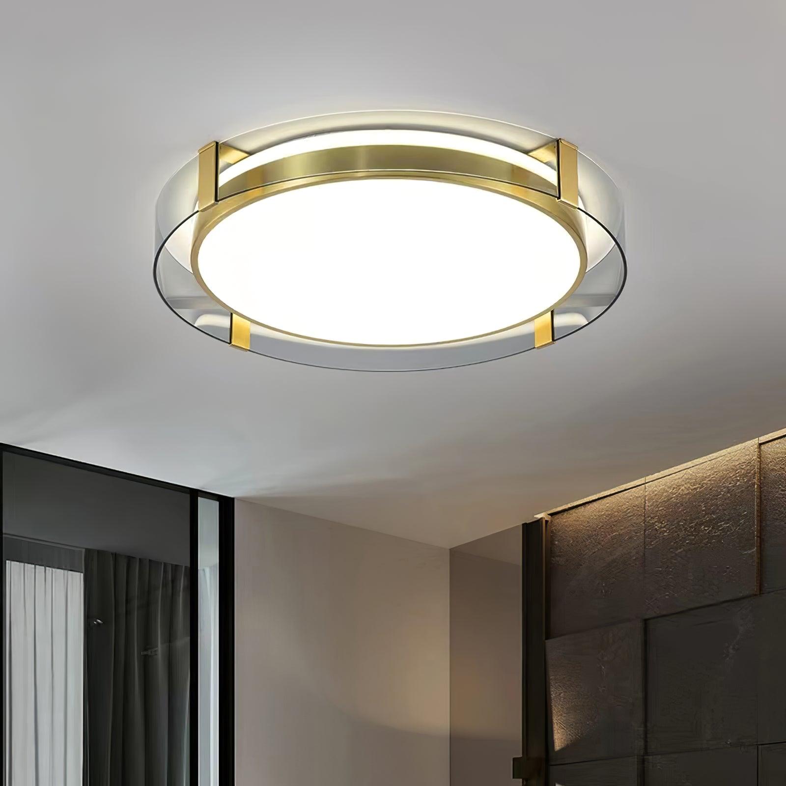 Erliris Round Low Profile Ceiling Light-Neutral Decor