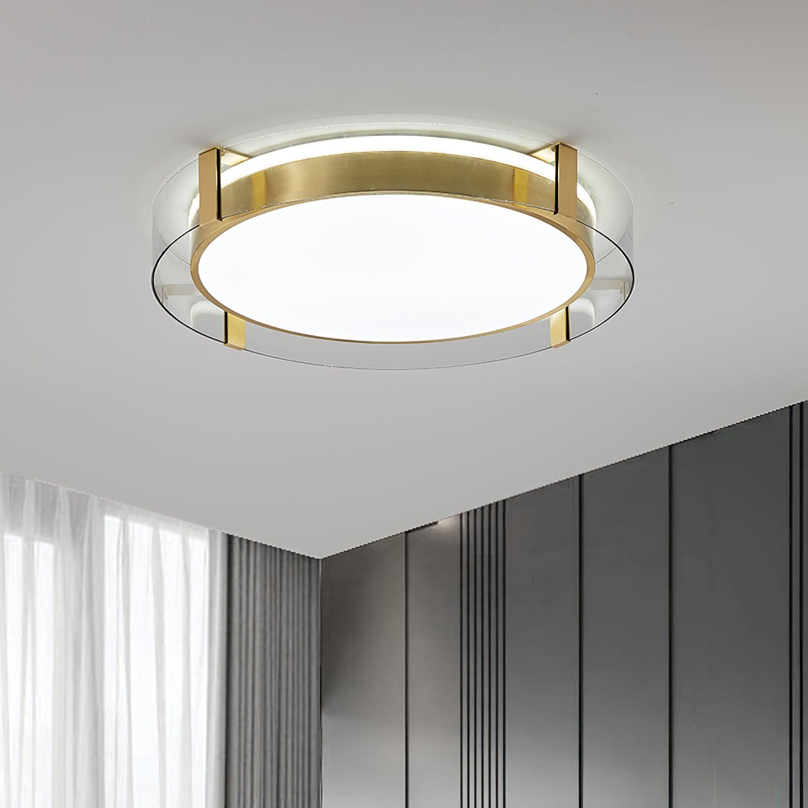 Erliris Round Low Profile Ceiling Light-Neutral Decor