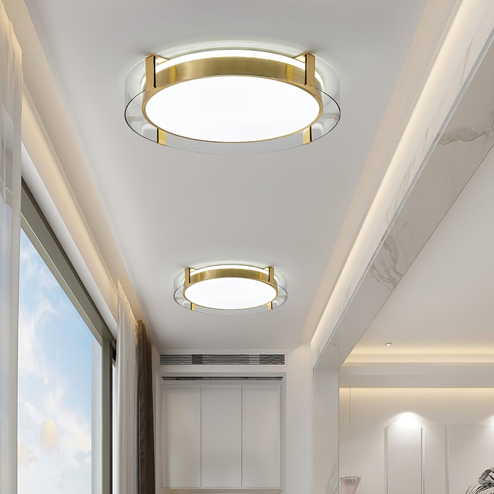 Erliris Round Low Profile Ceiling Light-Neutral Decor