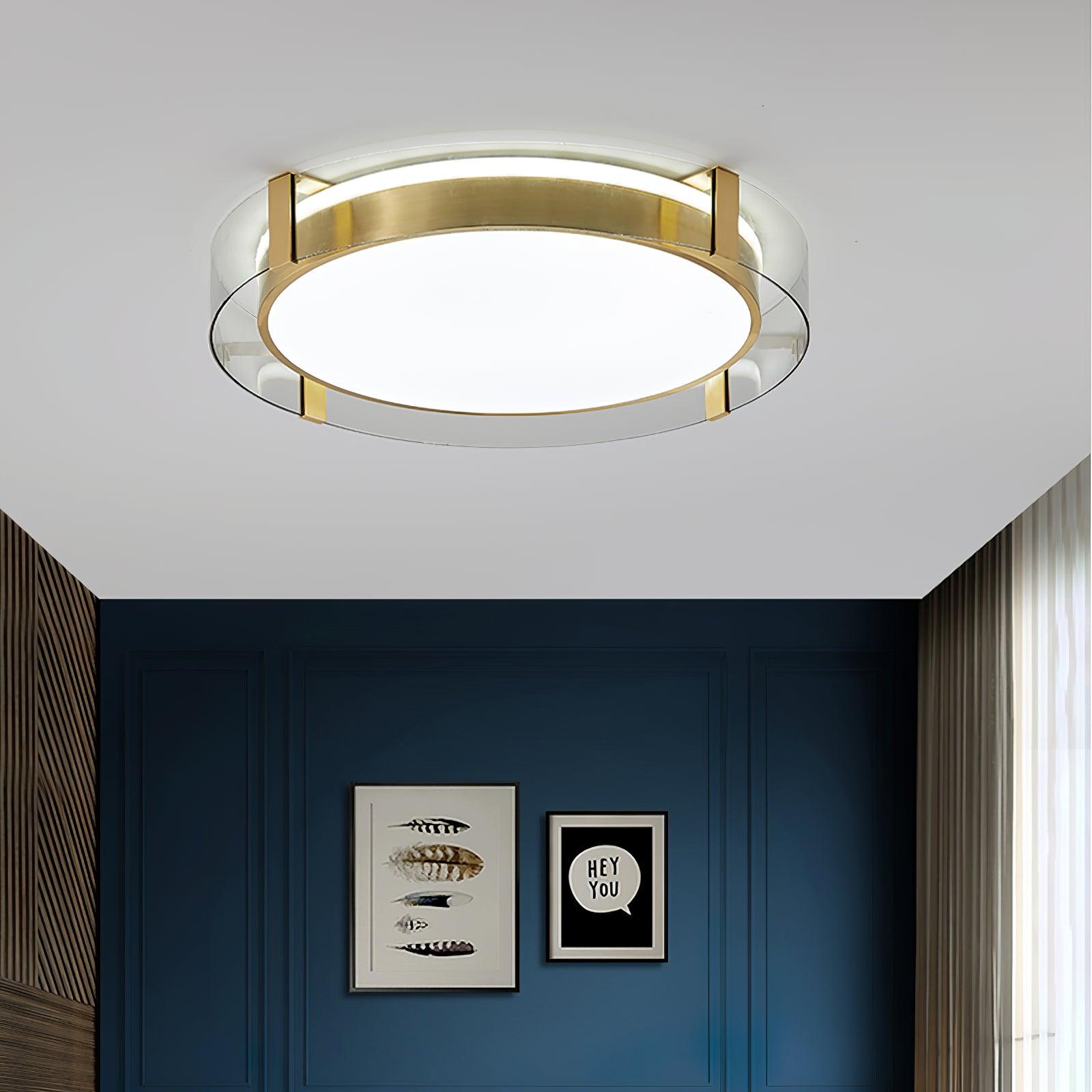 Erliris Round Low Profile Ceiling Light-Neutral Decor