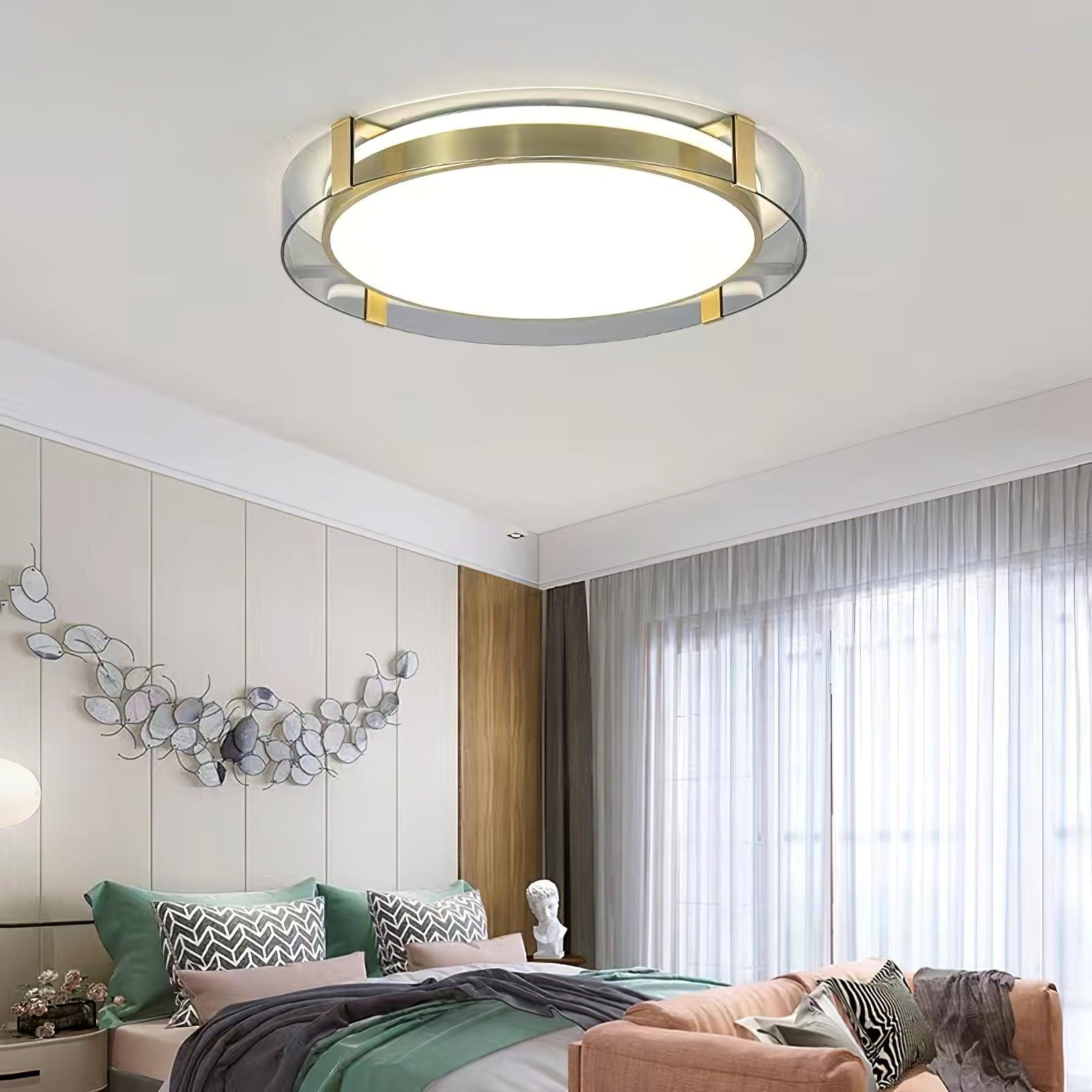 Erliris Round Low Profile Ceiling Light-Neutral Decor