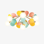 Solara Ceiling Lamp Round Macaron with Pastel Colors-Neutral Decor