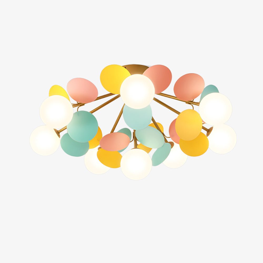 Solara Ceiling Lamp Round Macaron with Pastel Colors-Neutral Decor