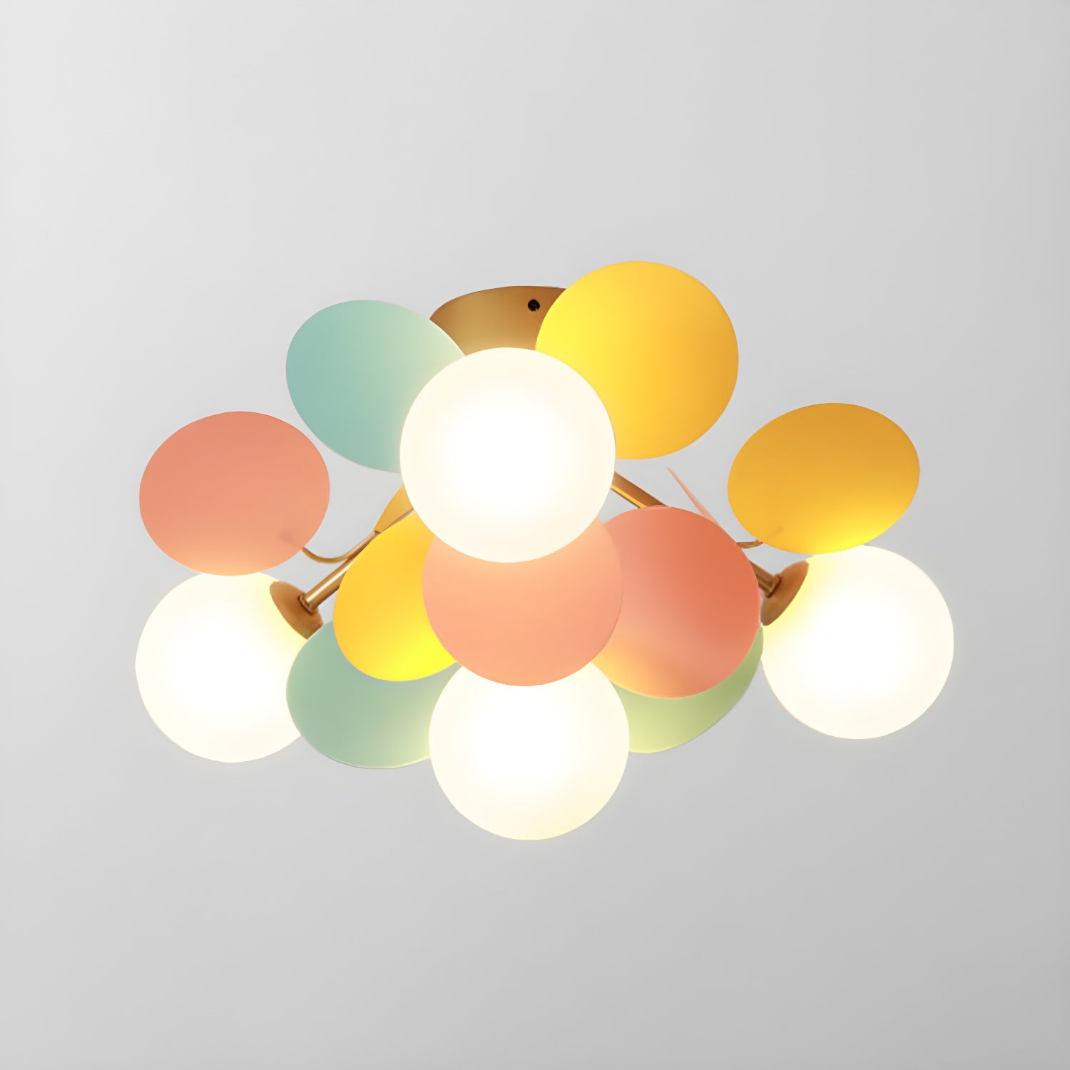 Solara Ceiling Lamp Round Macaron with Pastel Colors-Neutral Decor