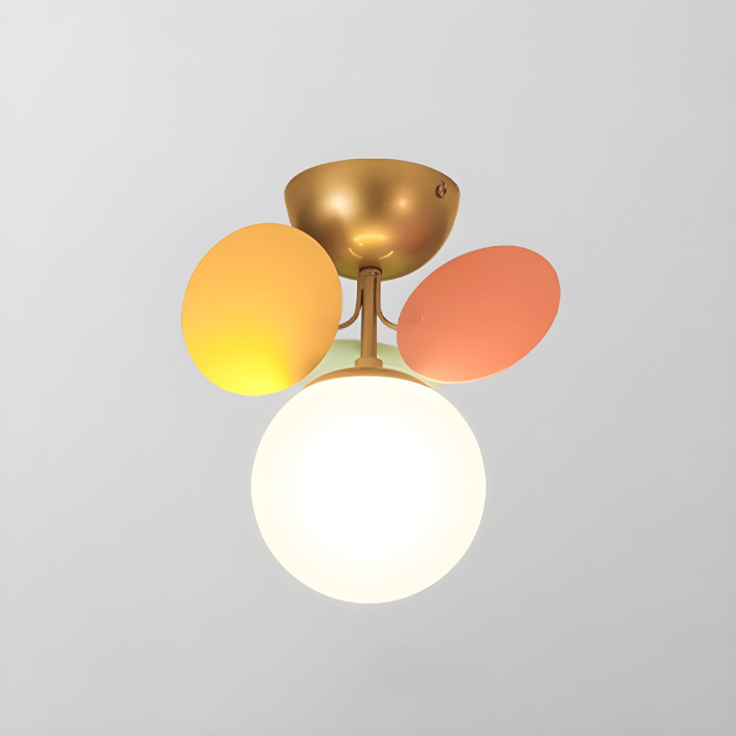 Solara Ceiling Lamp Round Macaron with Pastel Colors-Neutral Decor