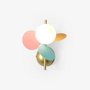 Culoren Round Nordic Art Glass Wall Lamp-Neutral Decor