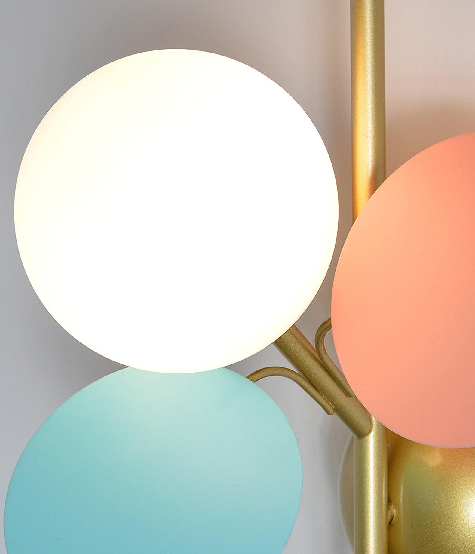 Culoren Round Nordic Art Glass Wall Lamp-Neutral Decor