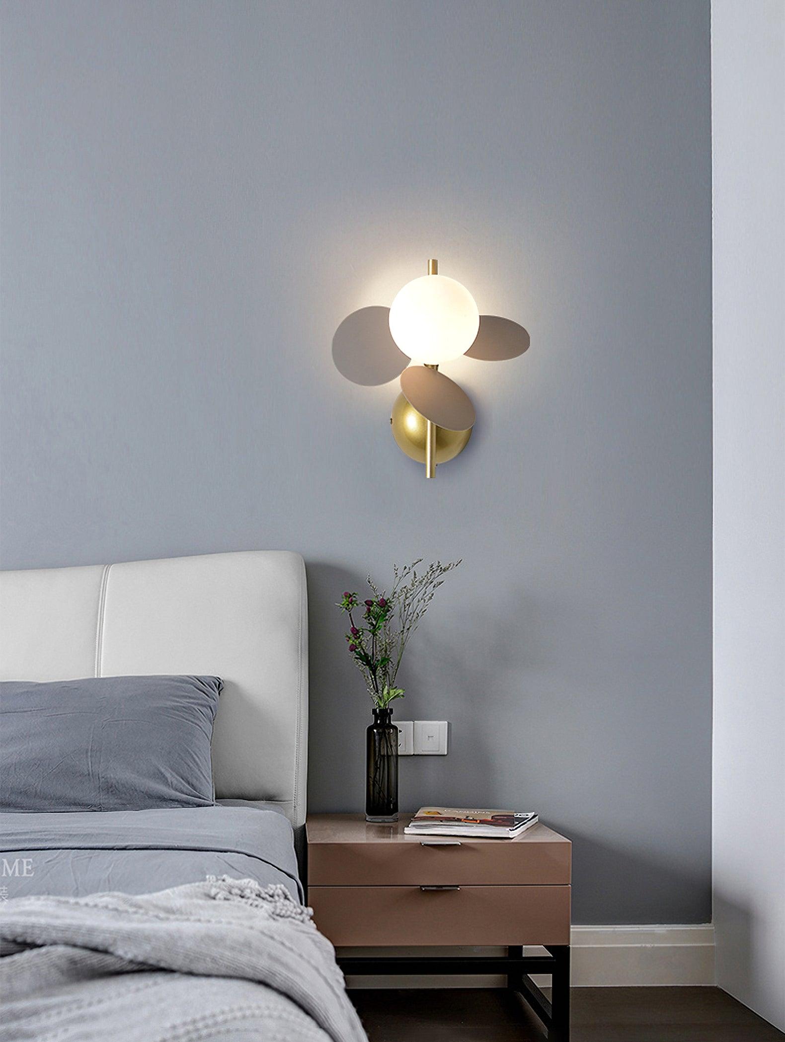 Culoren Round Nordic Art Glass Wall Lamp-Neutral Decor