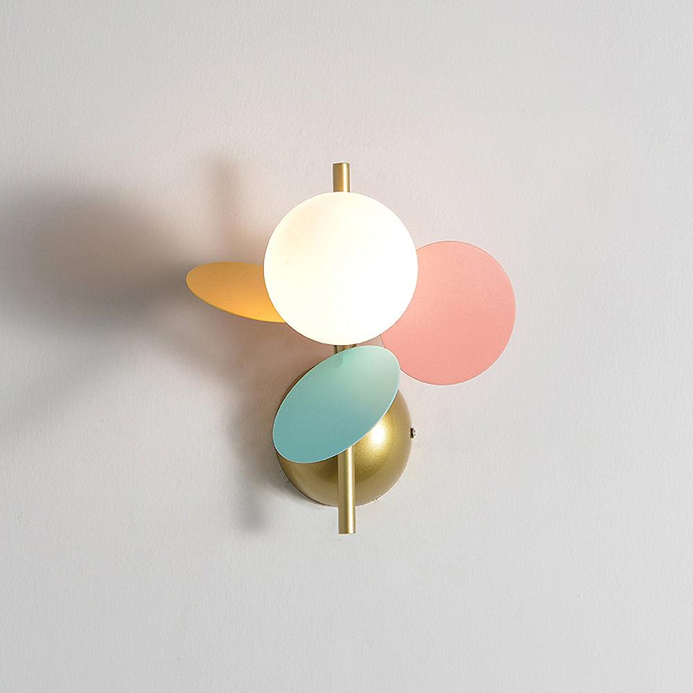 Culoren Round Nordic Art Glass Wall Lamp-Neutral Decor