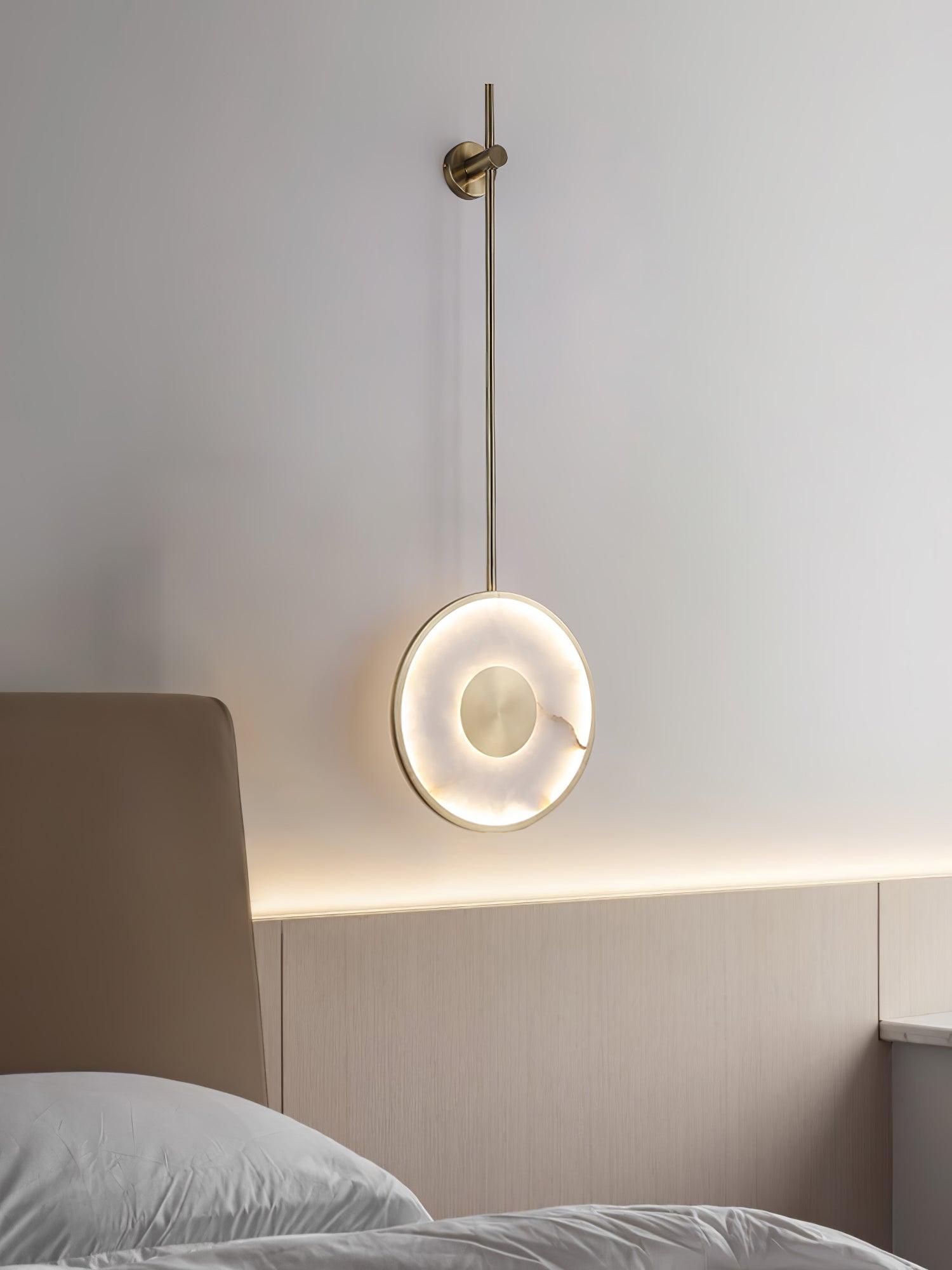 Vevelila Minimalist Alabaster Pendant Light-Neutral Decor