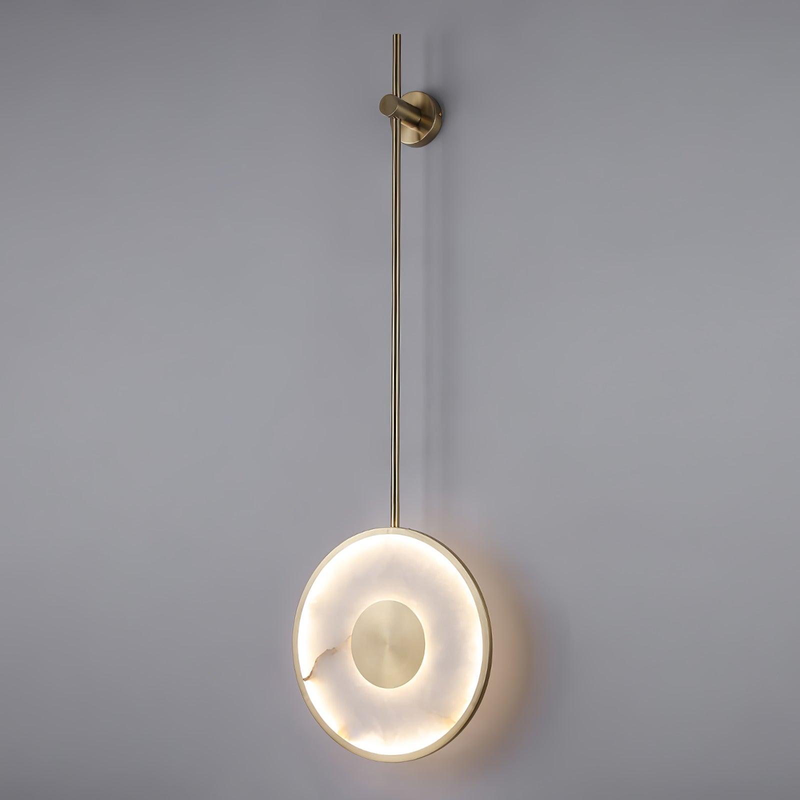 Vevelila Minimalist Alabaster Pendant Light-Neutral Decor