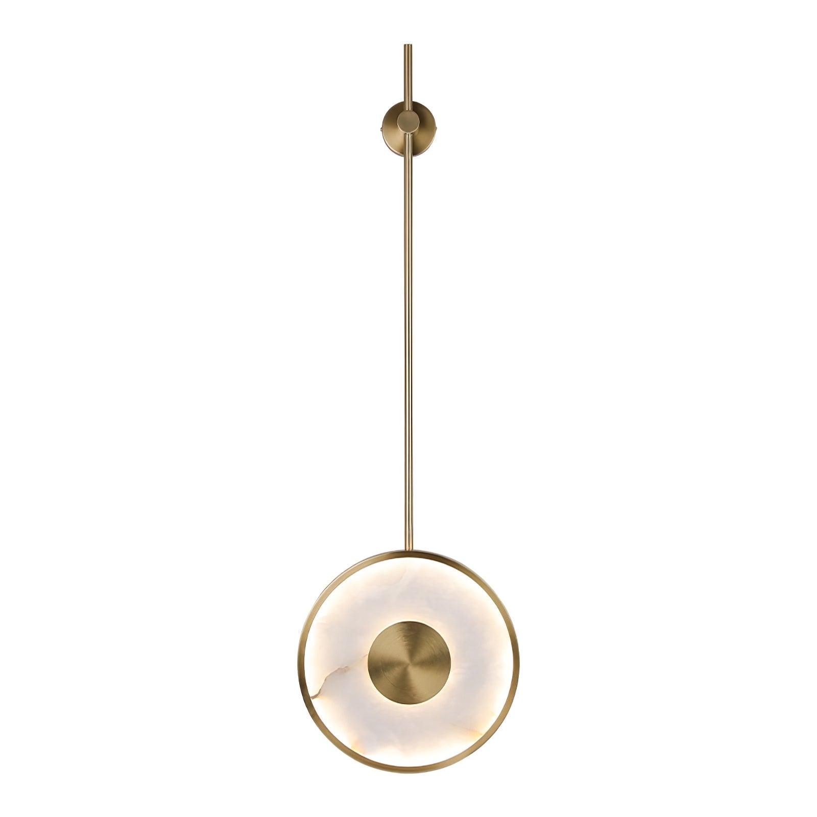 Vevelila Minimalist Alabaster Pendant Light-Neutral Decor