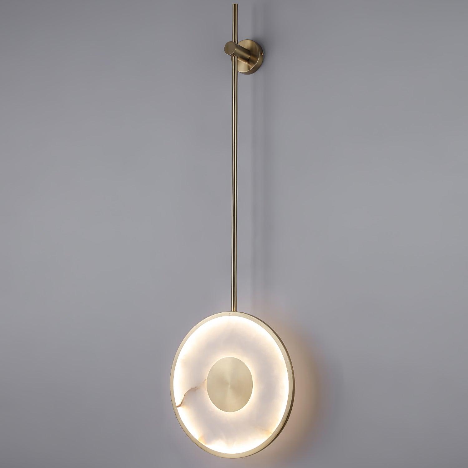 Vevelila Minimalist Alabaster Pendant Light-Neutral Decor
