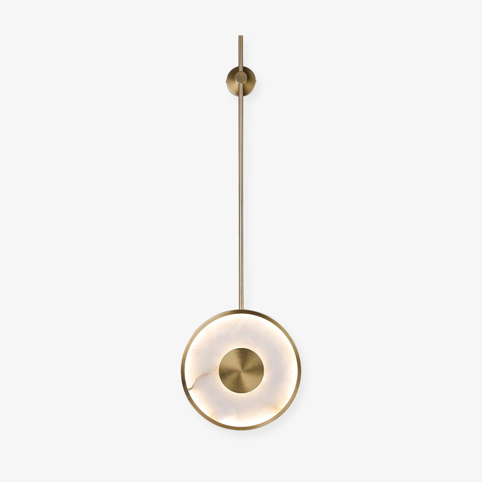 Vevelila Minimalist Alabaster Pendant Light-Neutral Decor