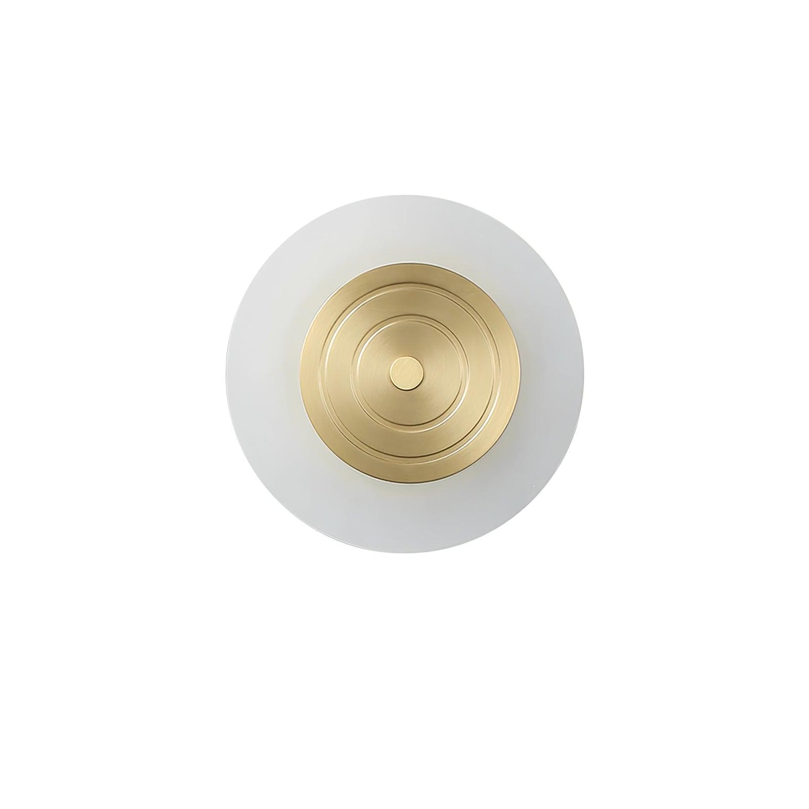 Hylen Round Moon Elegance Brass Wall Lamp-Neutral Decor
