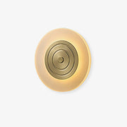 Hylen Round Moon Elegance Brass Wall Lamp-Neutral Decor
