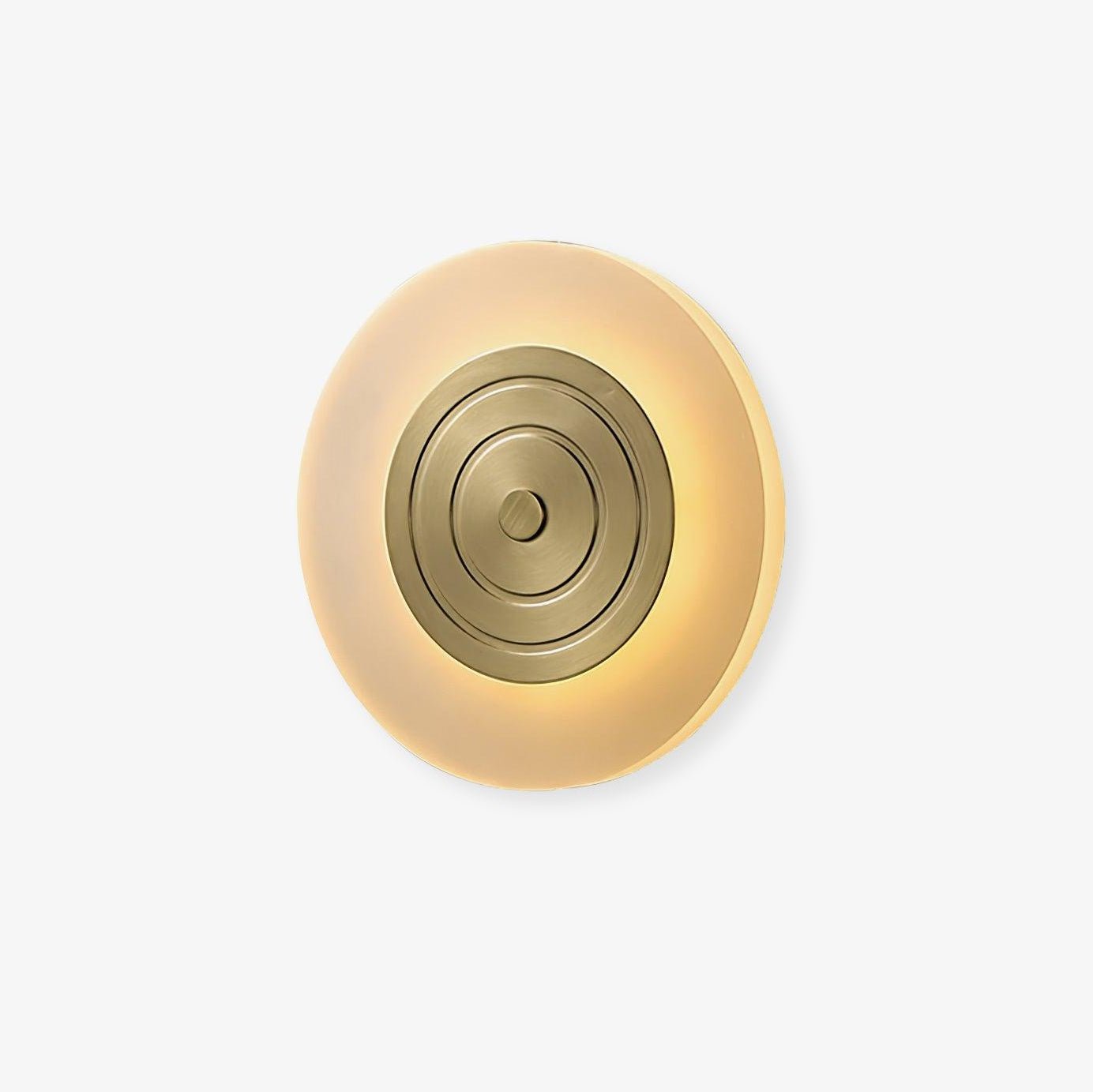 Hylen Round Moon Elegance Brass Wall Lamp-Neutral Decor