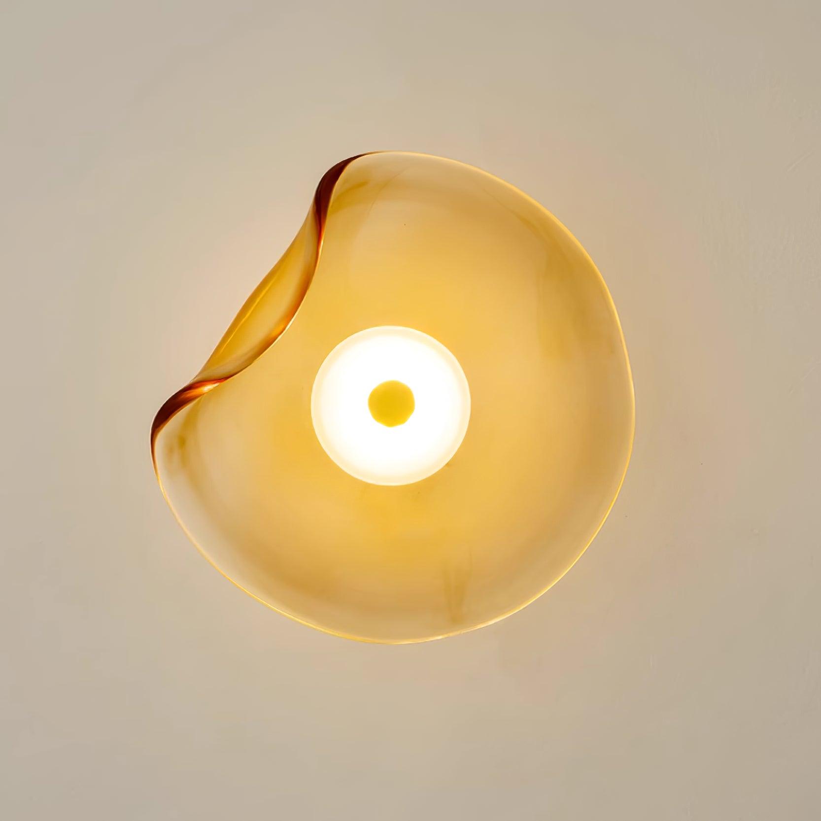 Lunara Amber Glass Wall Light